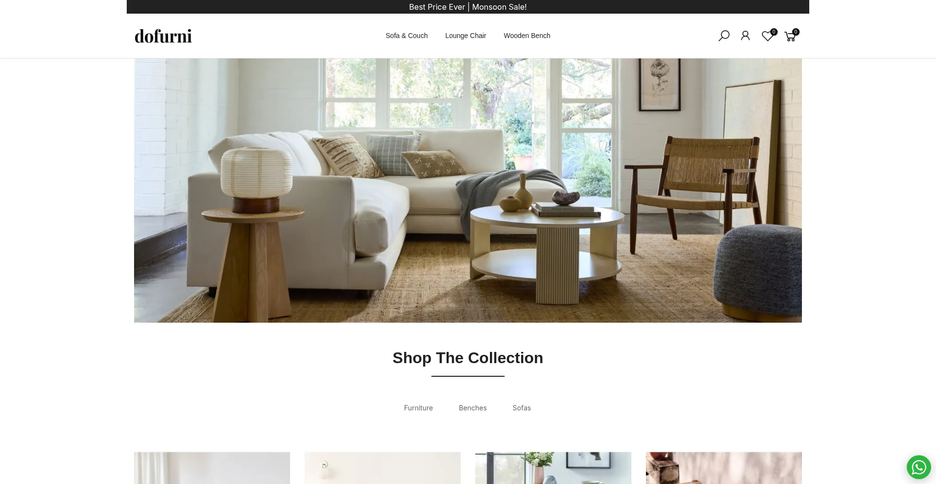 Website screenshot of Dofurni.com