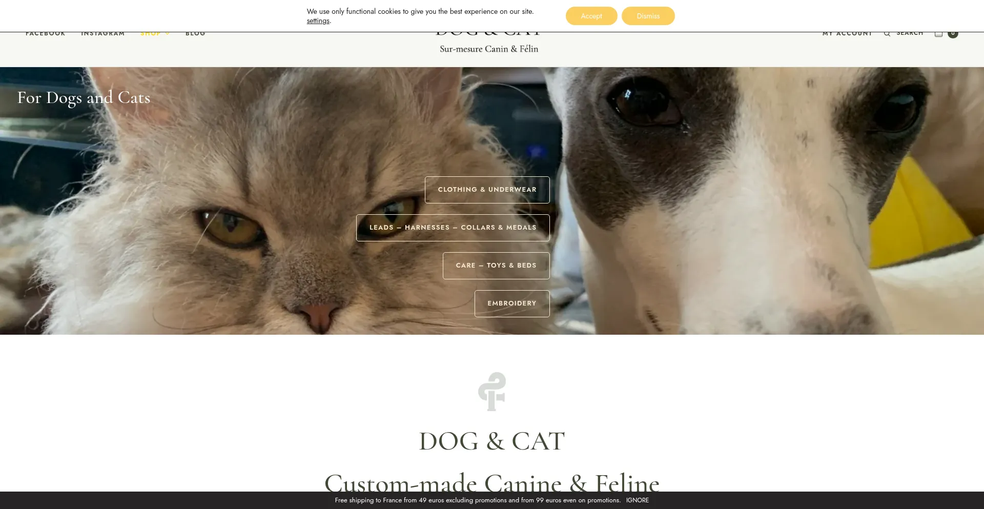 Website screenshot of Dogsmc.com