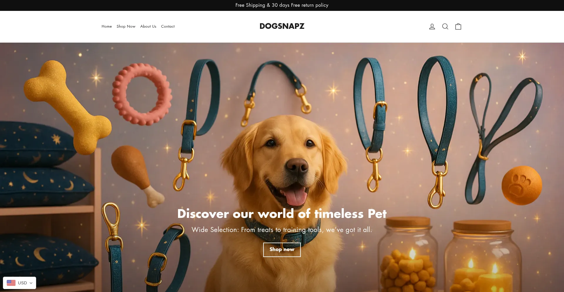 Website screenshot of Dogsnapz.com
