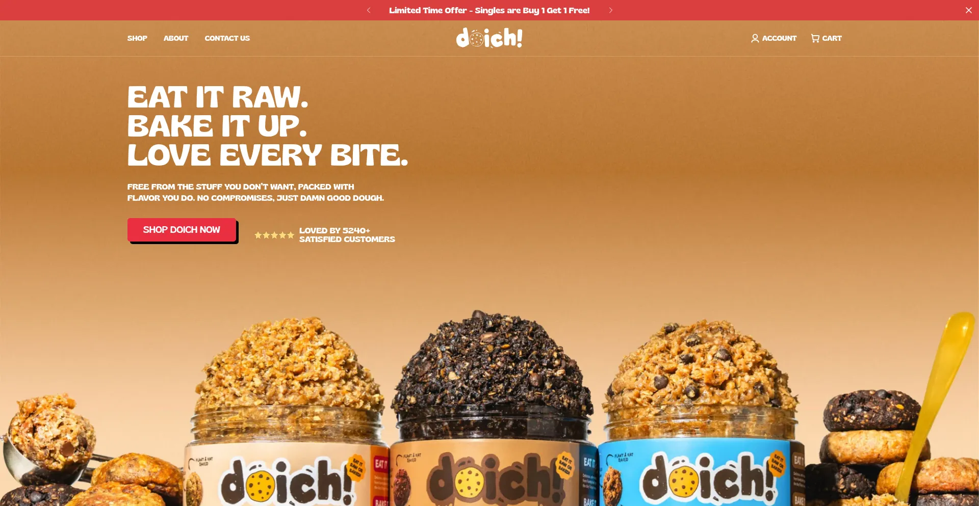 Website screenshot of Doichfoods.com