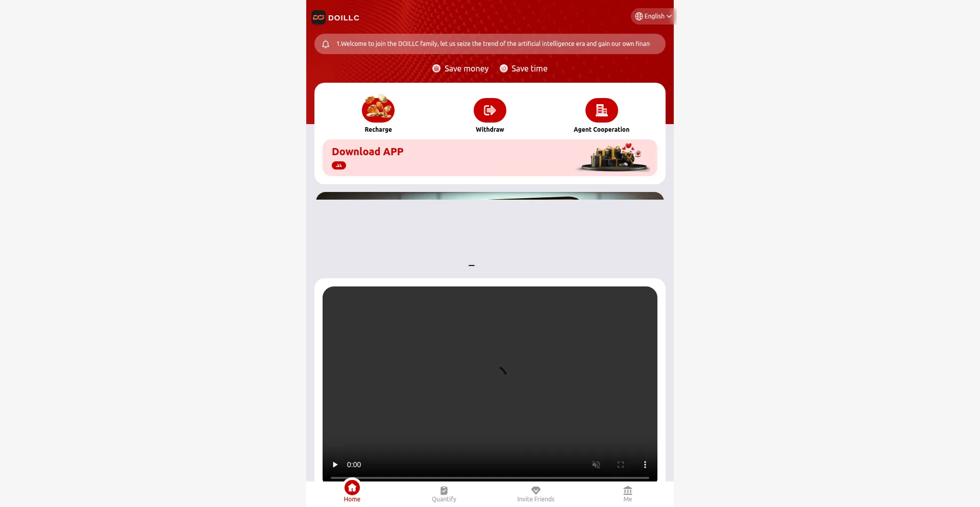 Website screenshot of Doillc.vip