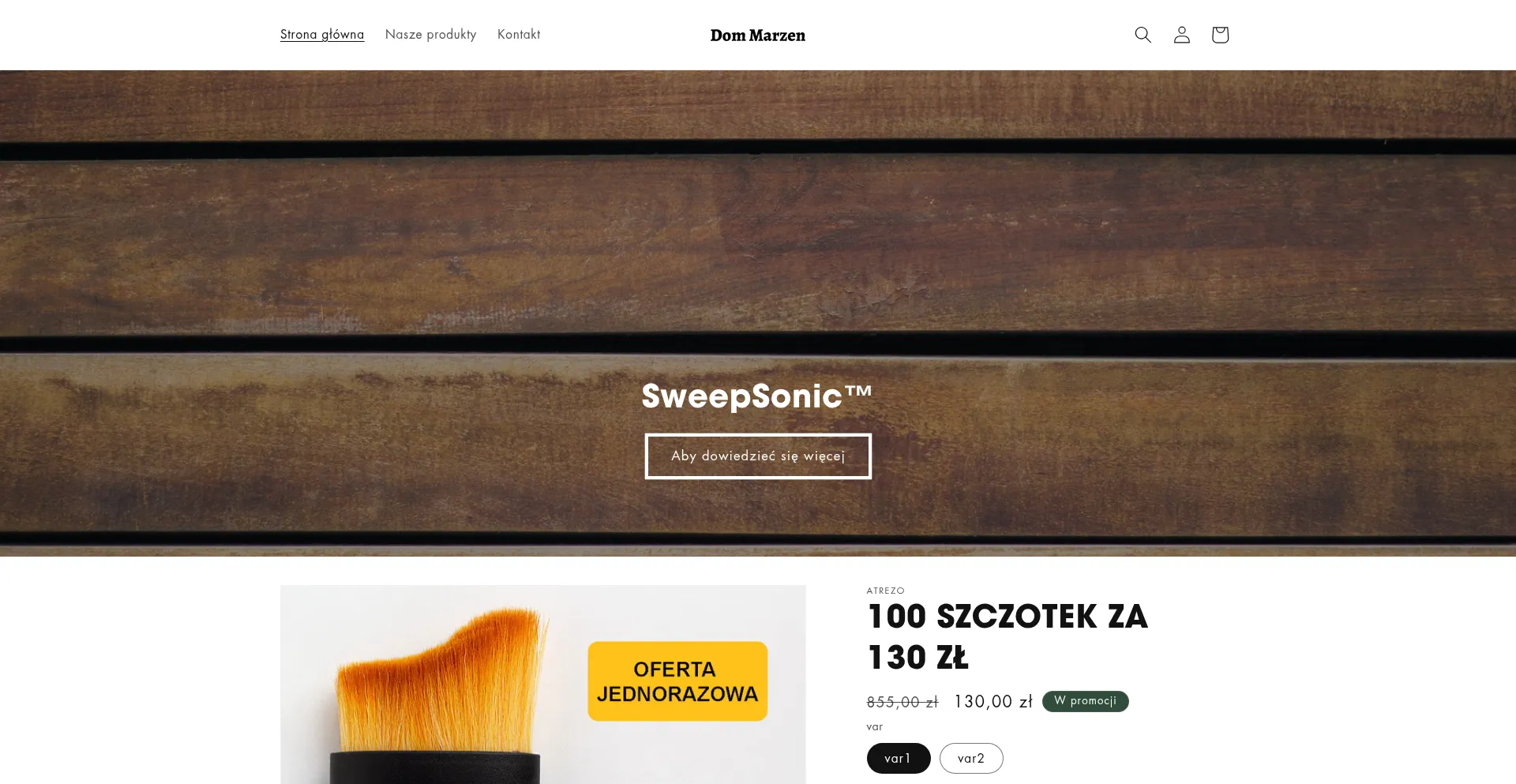 Website screenshot of Dommarzen.com