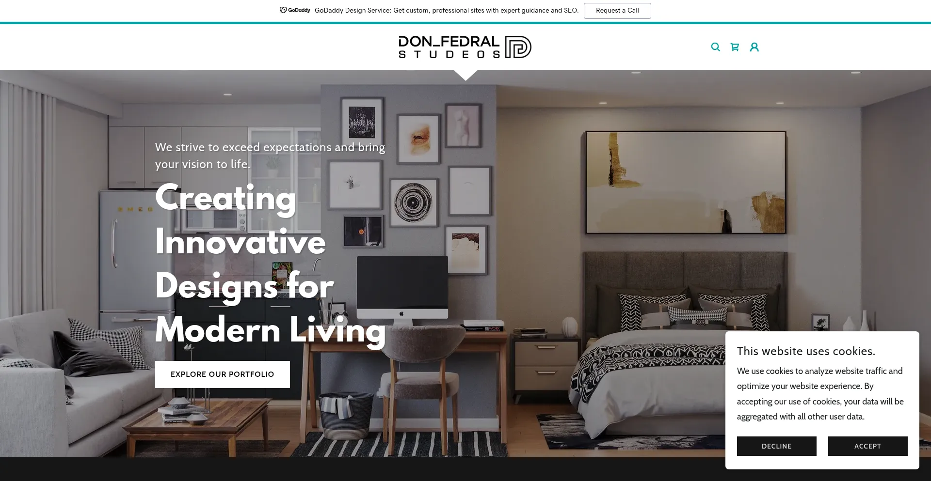 Website screenshot of Donfedralstudeos.info