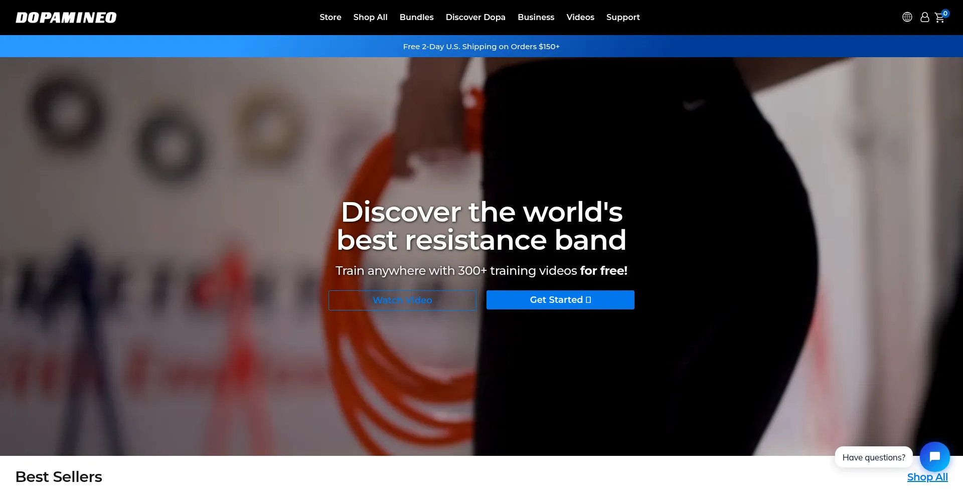 Website screenshot of Dopamineo.com