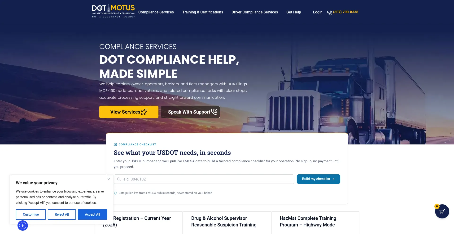 Dotmotuscompliance.com
