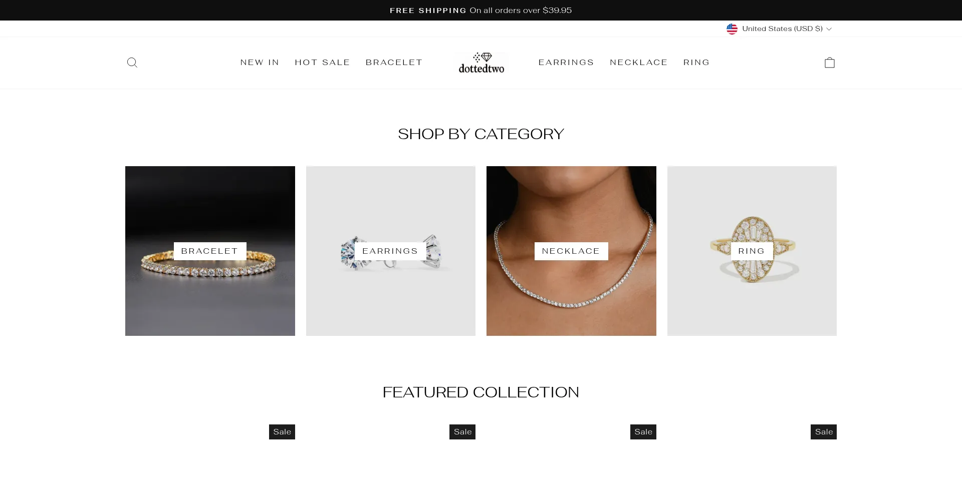 Website screenshot of Dottedtwo.com