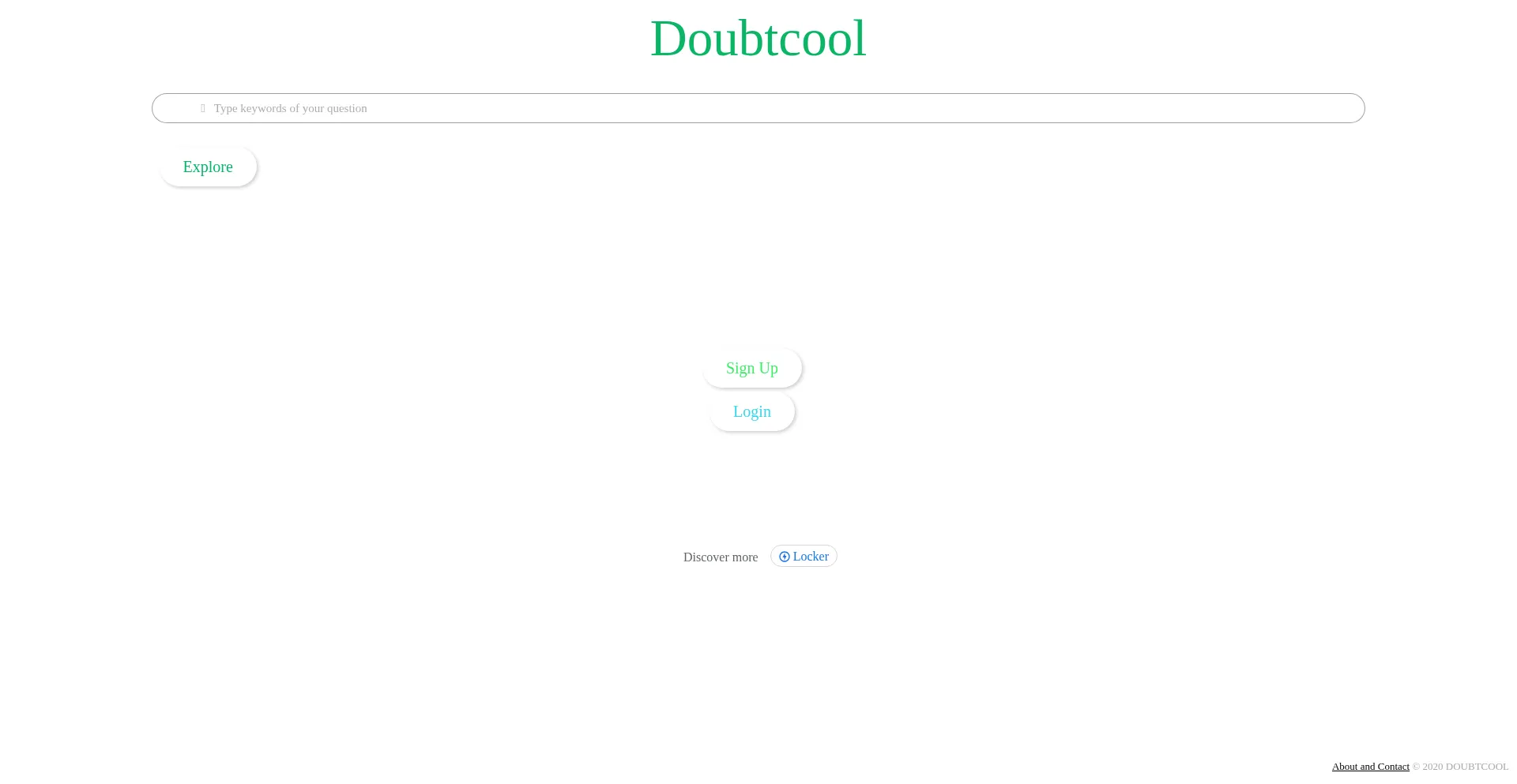 Website screenshot of Doubtcool.com