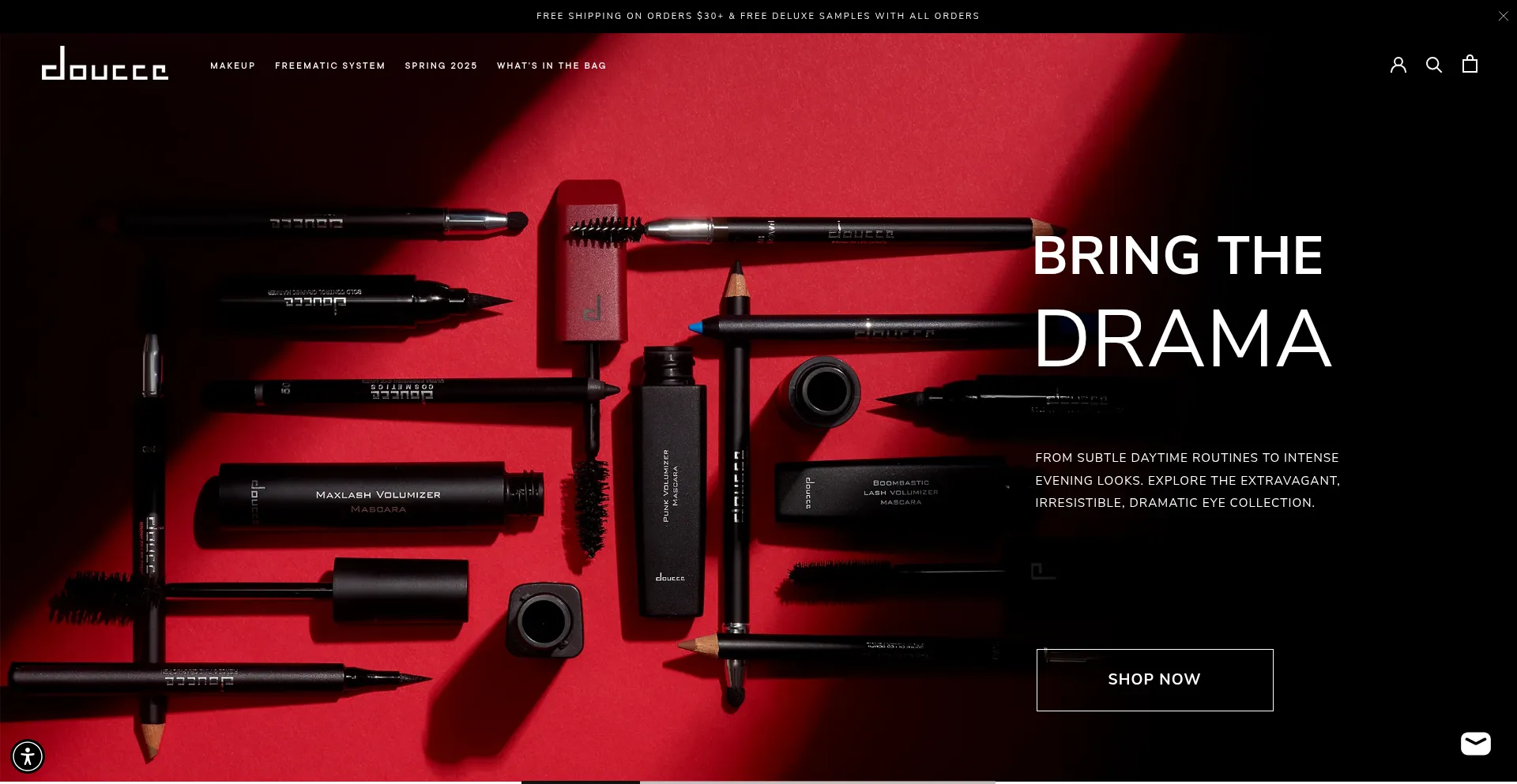 Website screenshot of Doucce.com