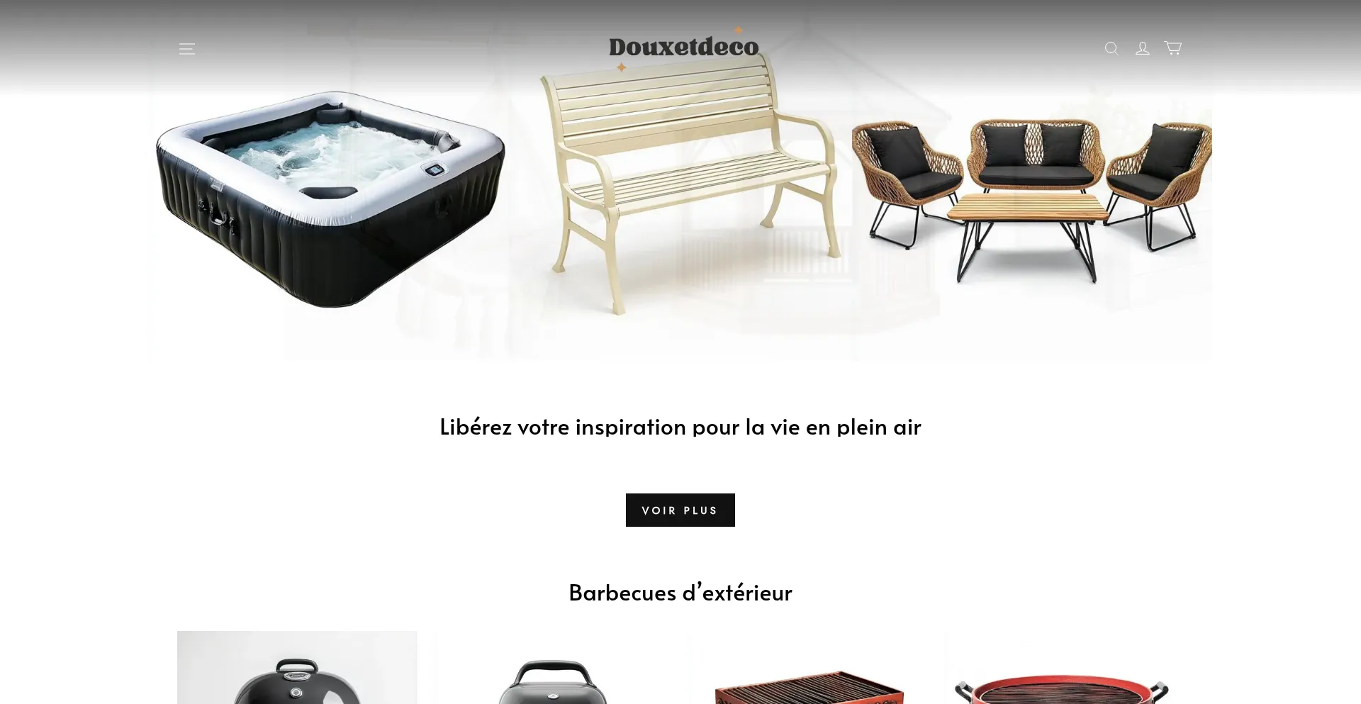 Website screenshot of Douxetdeco.com