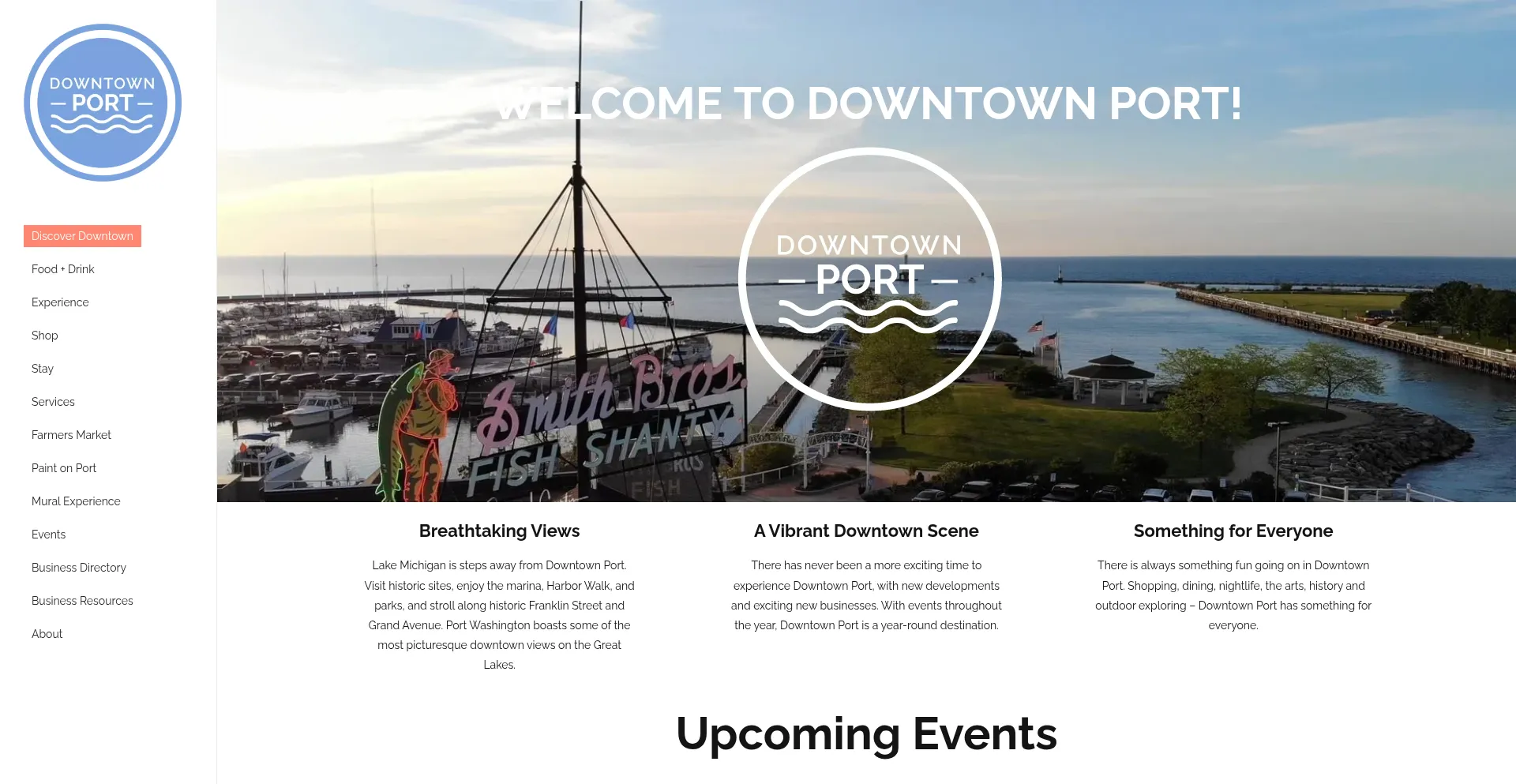 Website screenshot of Downtownport.com