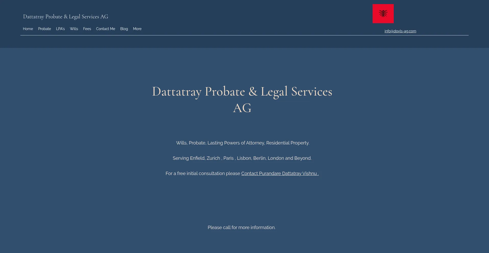 Website screenshot of Dpvls-ag.com