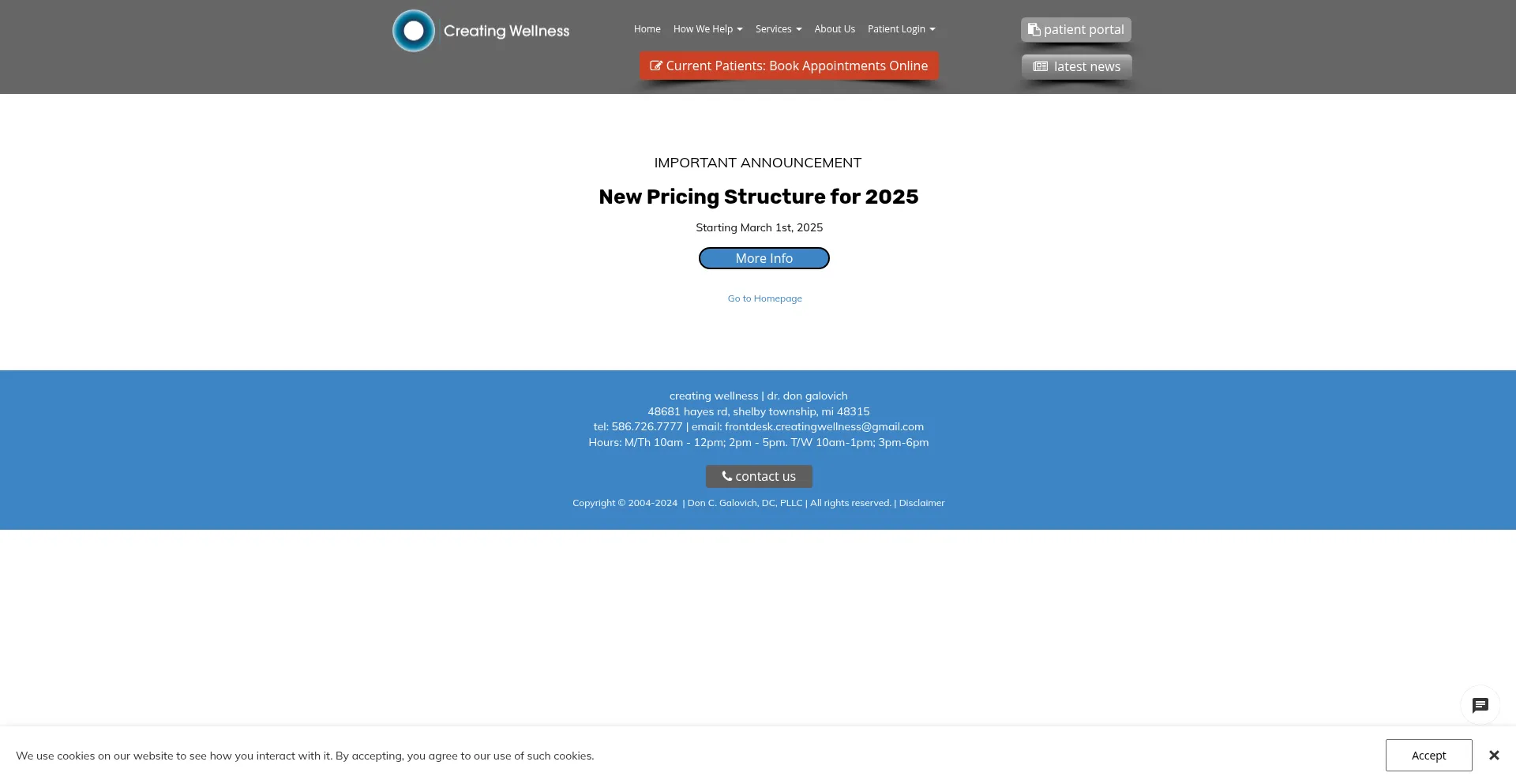 Website screenshot of Drdondc.com