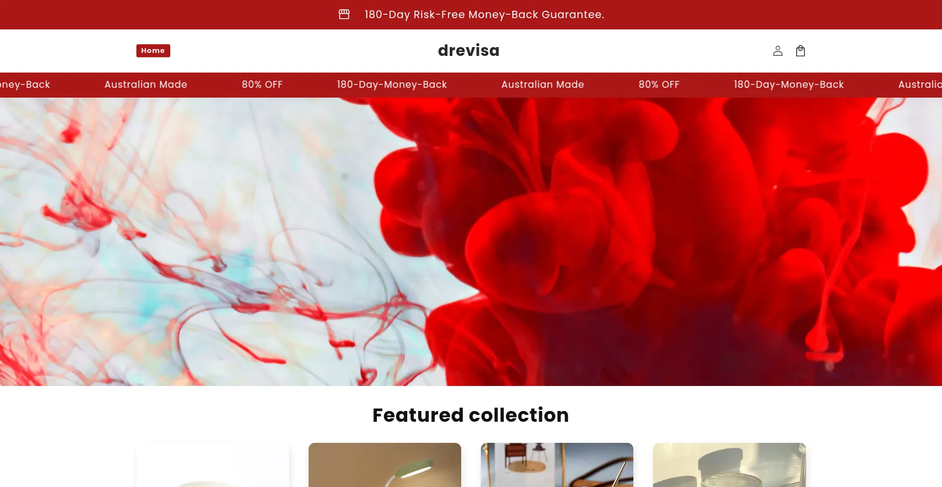 Website screenshot of Drevisa.com