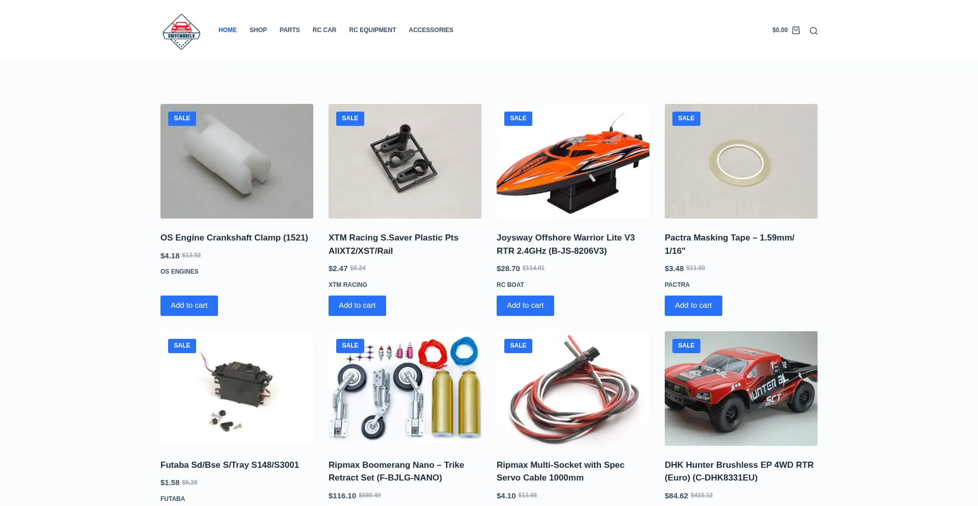 Website screenshot of Drivemodels.com