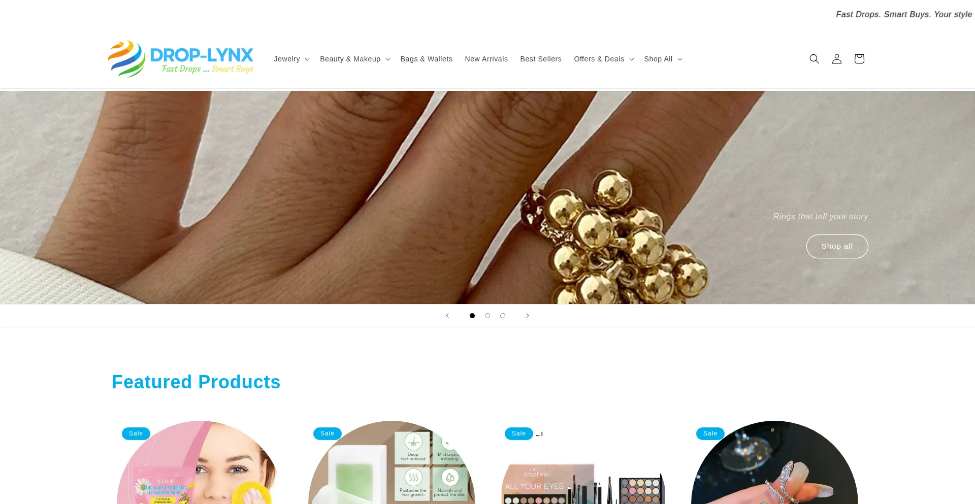 Website screenshot of Drop-lynx.com