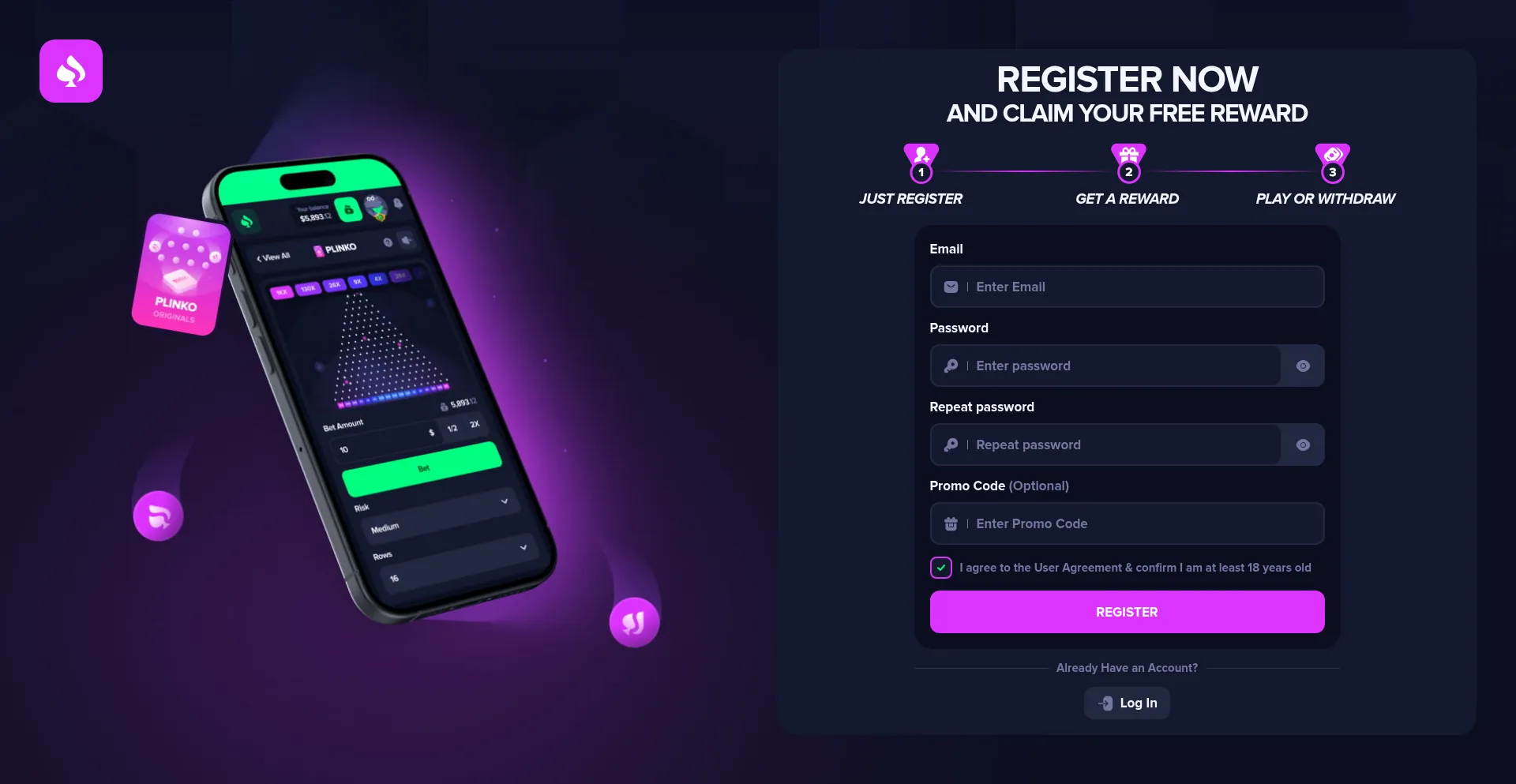 Website screenshot of Droptheboss.cc