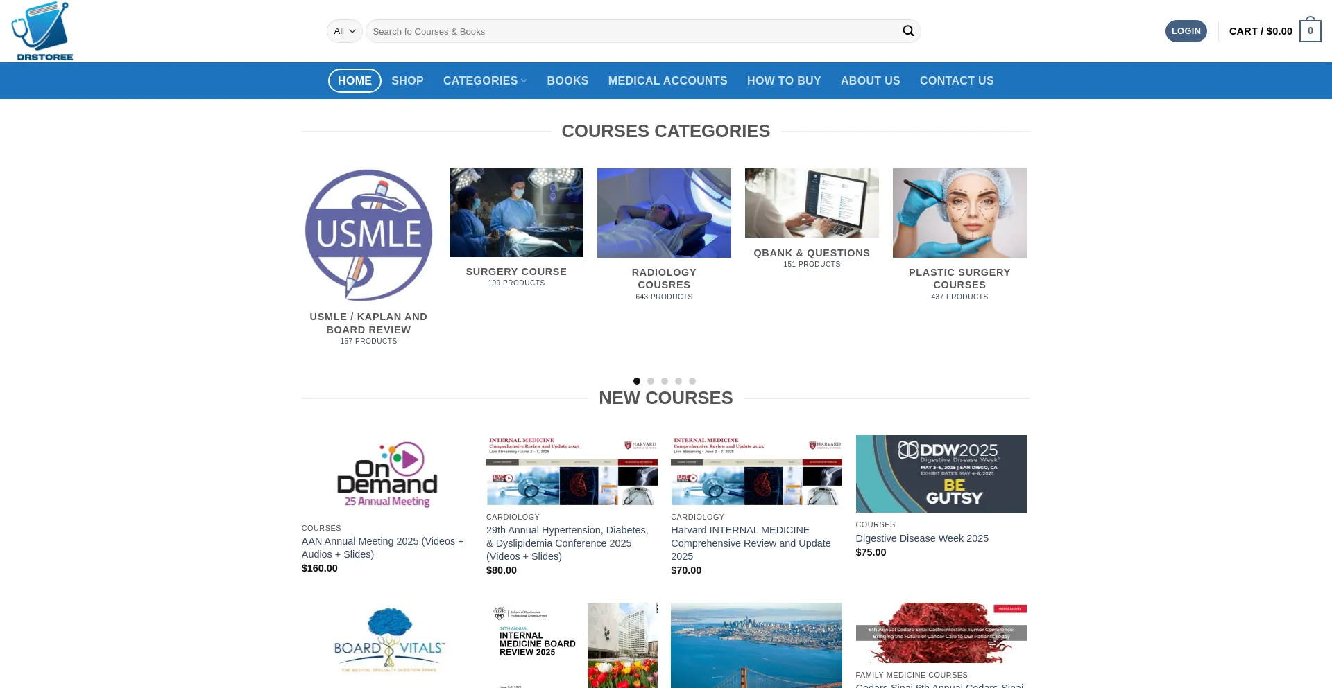 Website screenshot of Drstoree.com