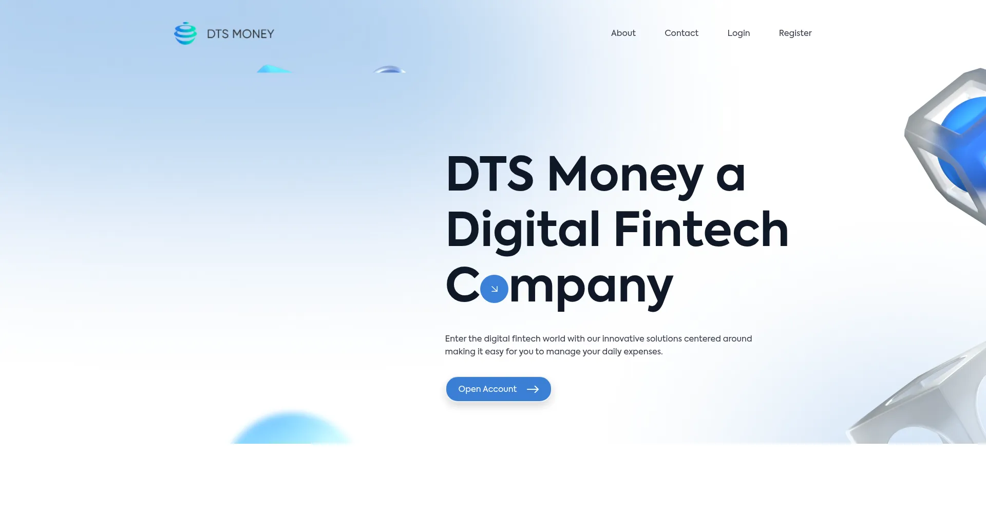 Website screenshot of Dtsmoney.com