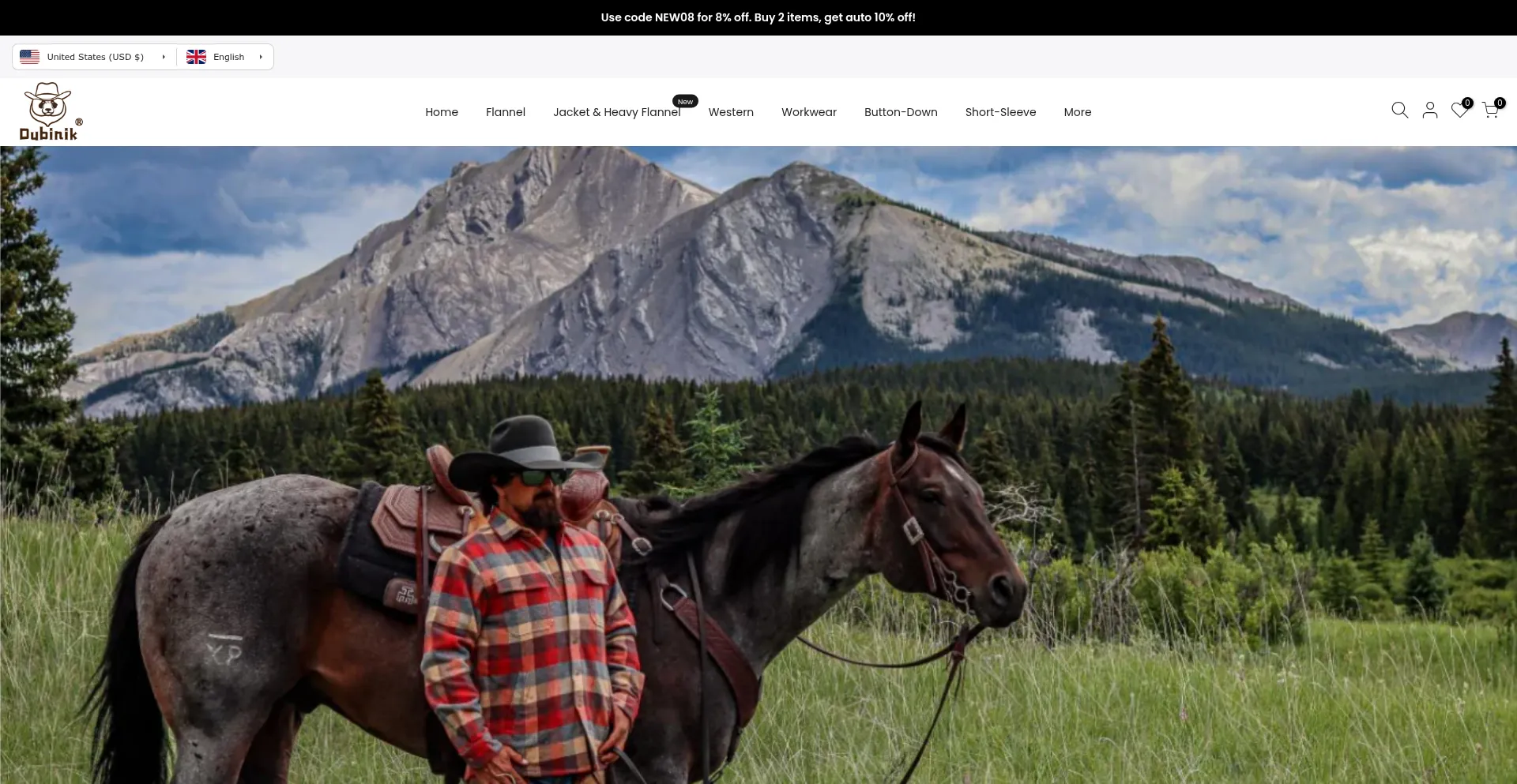 Website screenshot of Dubinik.com