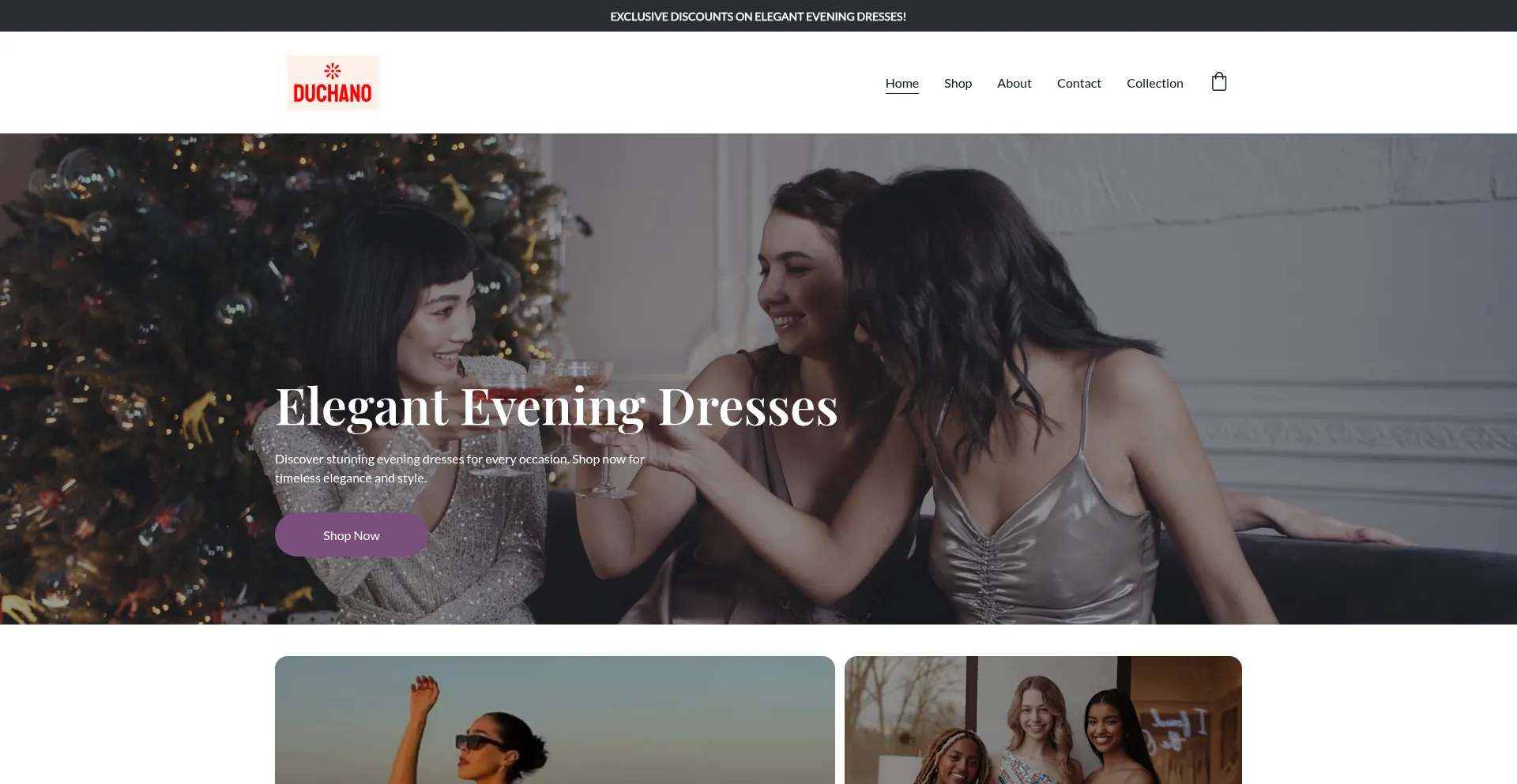 Website screenshot of Duchano.com