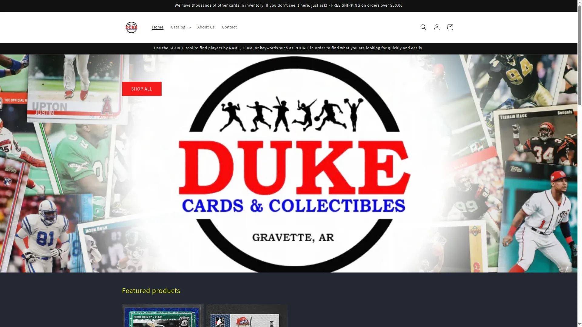 Dukecardsandcollectibles.com
