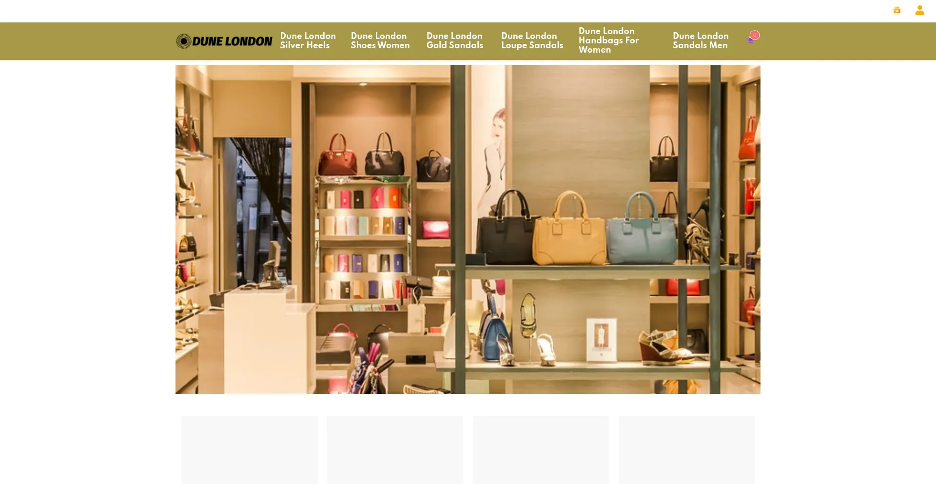 Website screenshot of Dunelondonsales.shop
