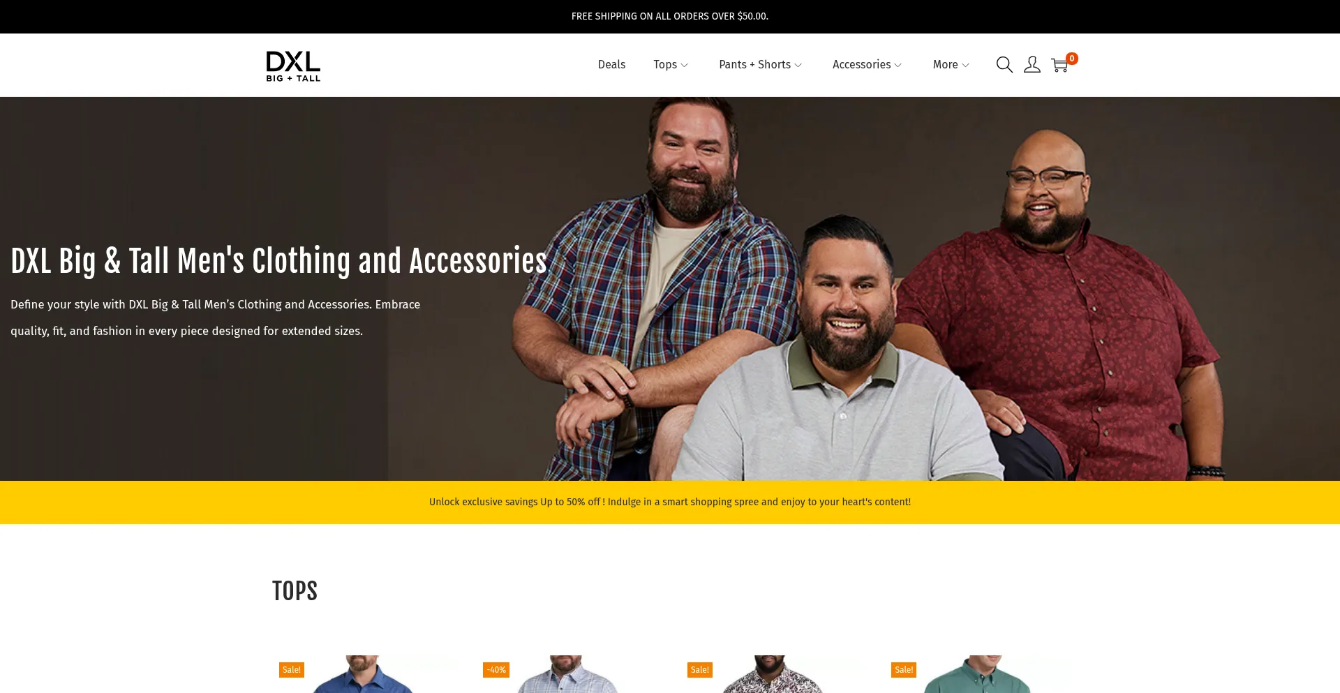 Website screenshot of Dxlbig.com