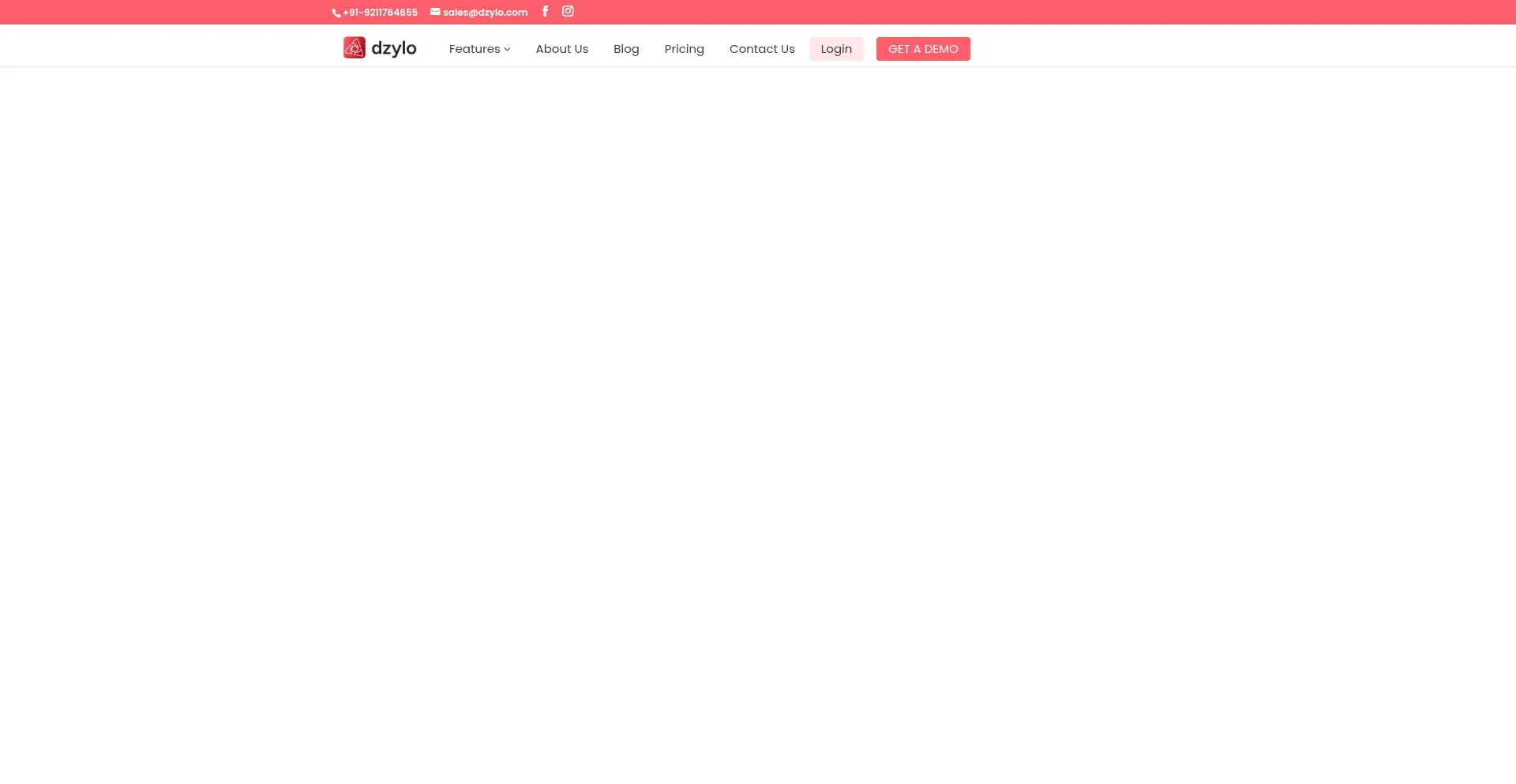 Website screenshot of Dzylo.com