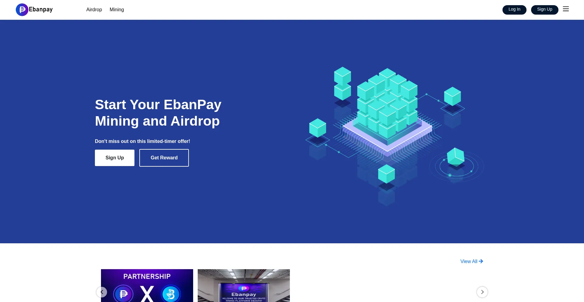 Website screenshot of Ebanpay.com