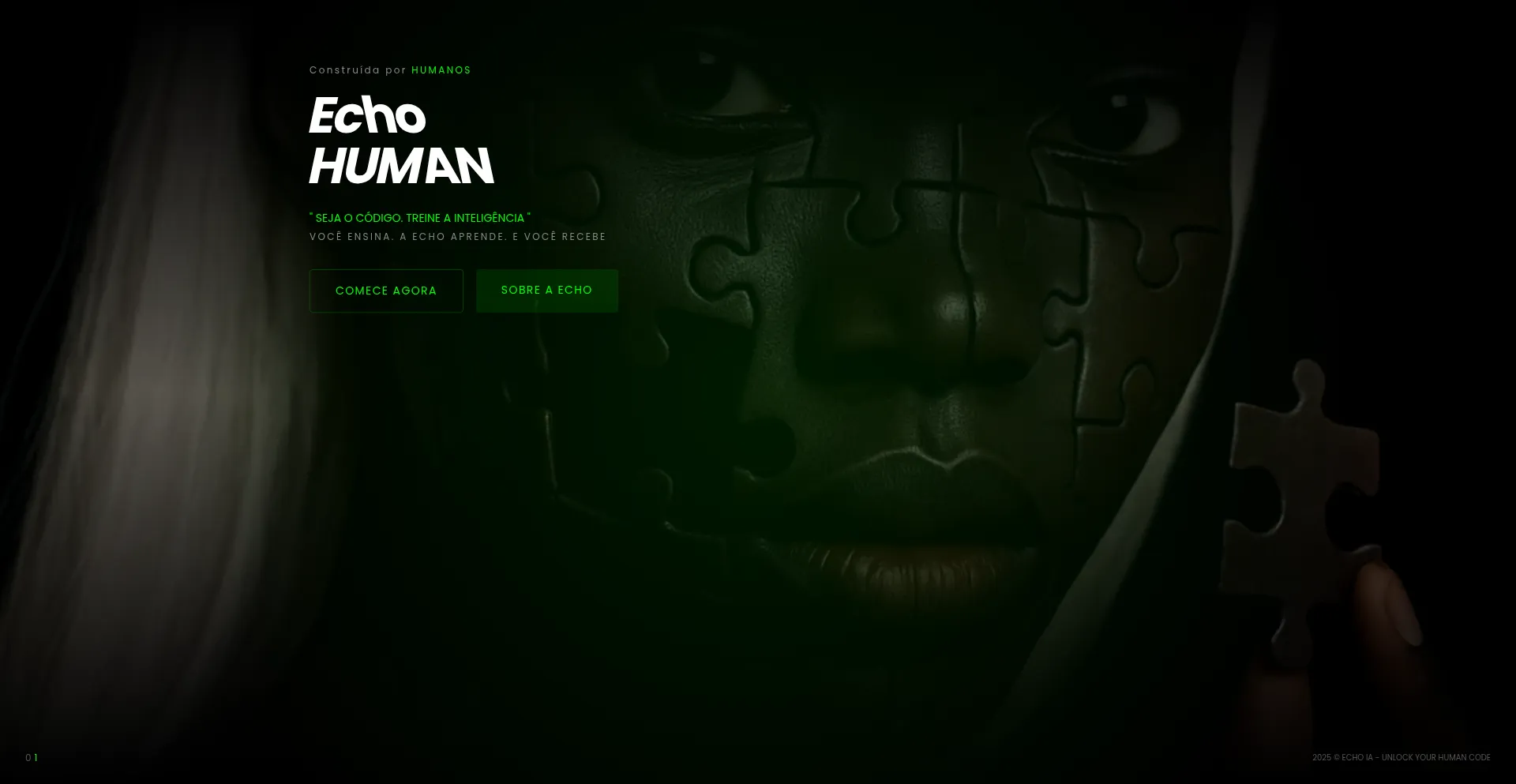 Website screenshot of Echohuman.expert