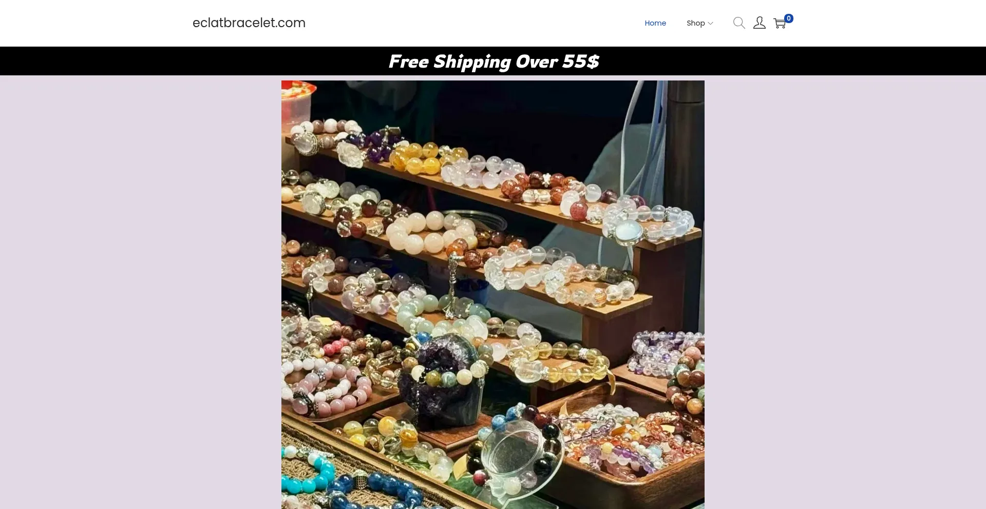 Website screenshot of Eclatbracelet.com