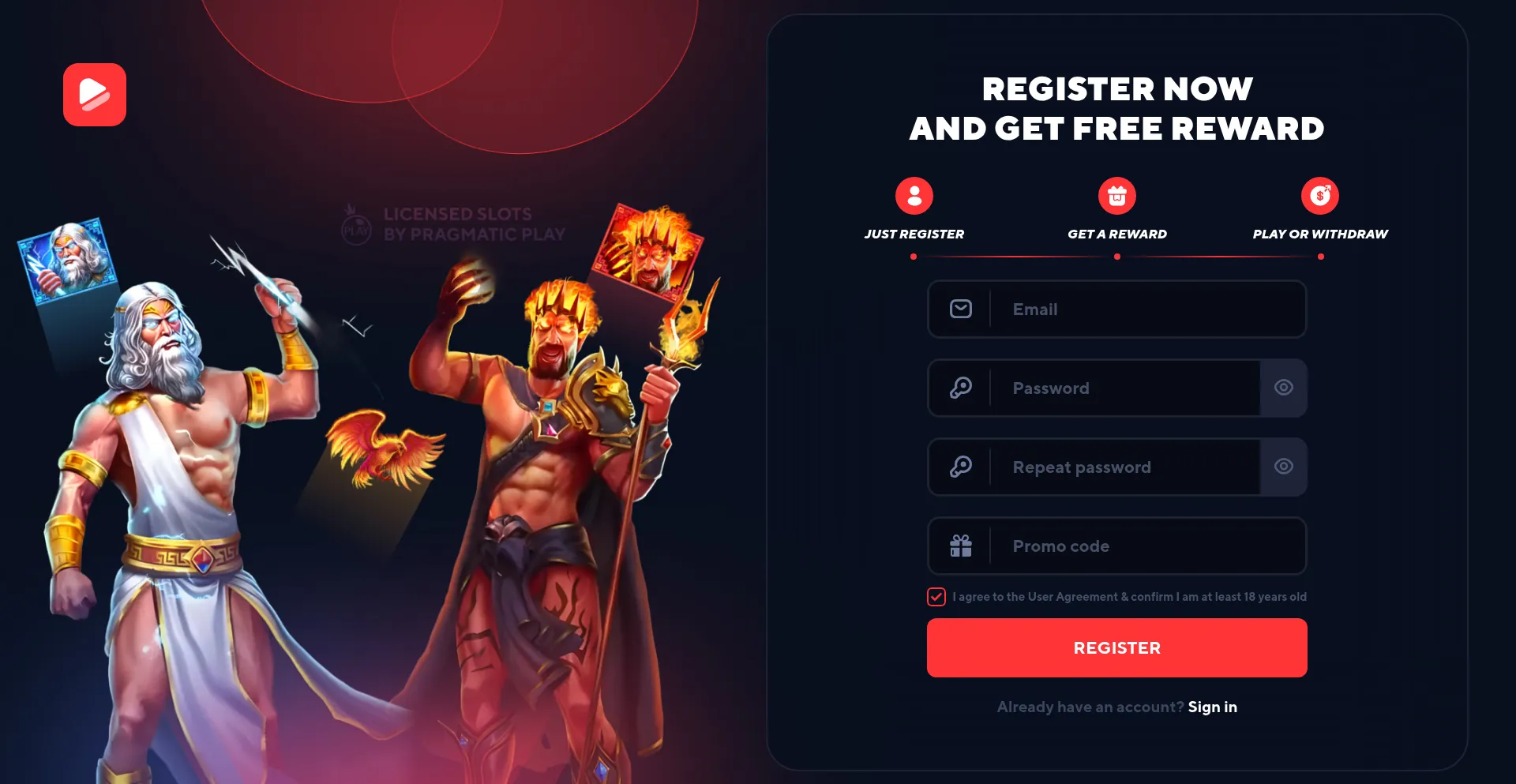 Website screenshot of Eclips.casino
