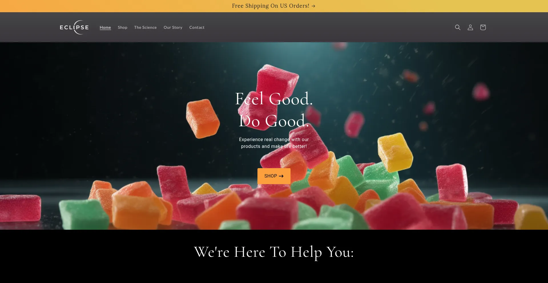 Website screenshot of Eclipserelax.com
