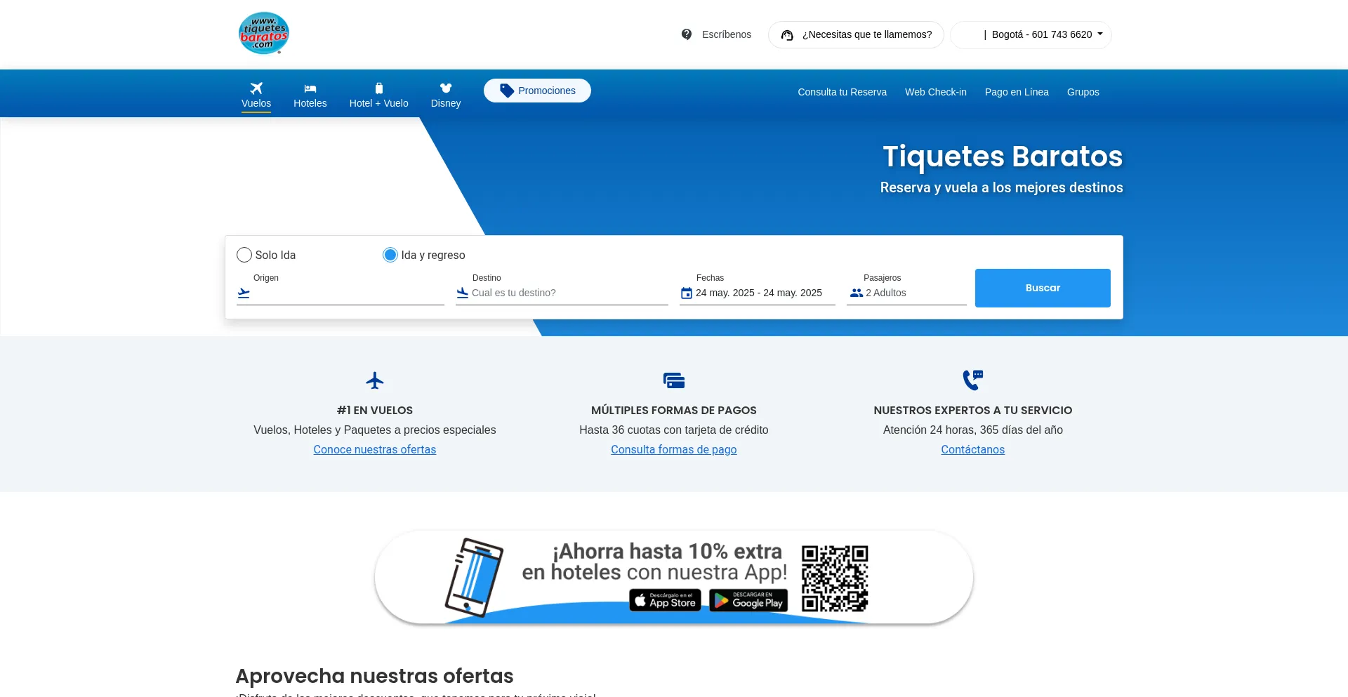 Website screenshot of Economicosdestinos.com