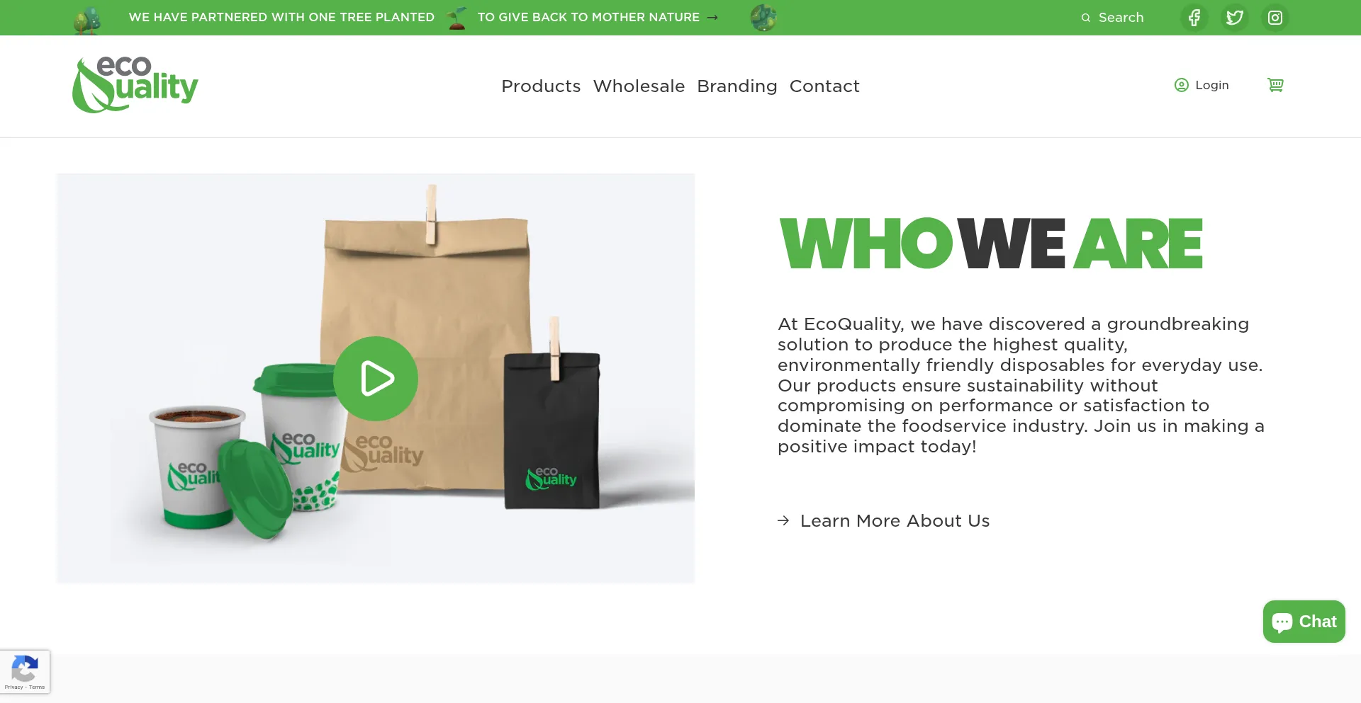Website screenshot of Ecoqualityinc.com