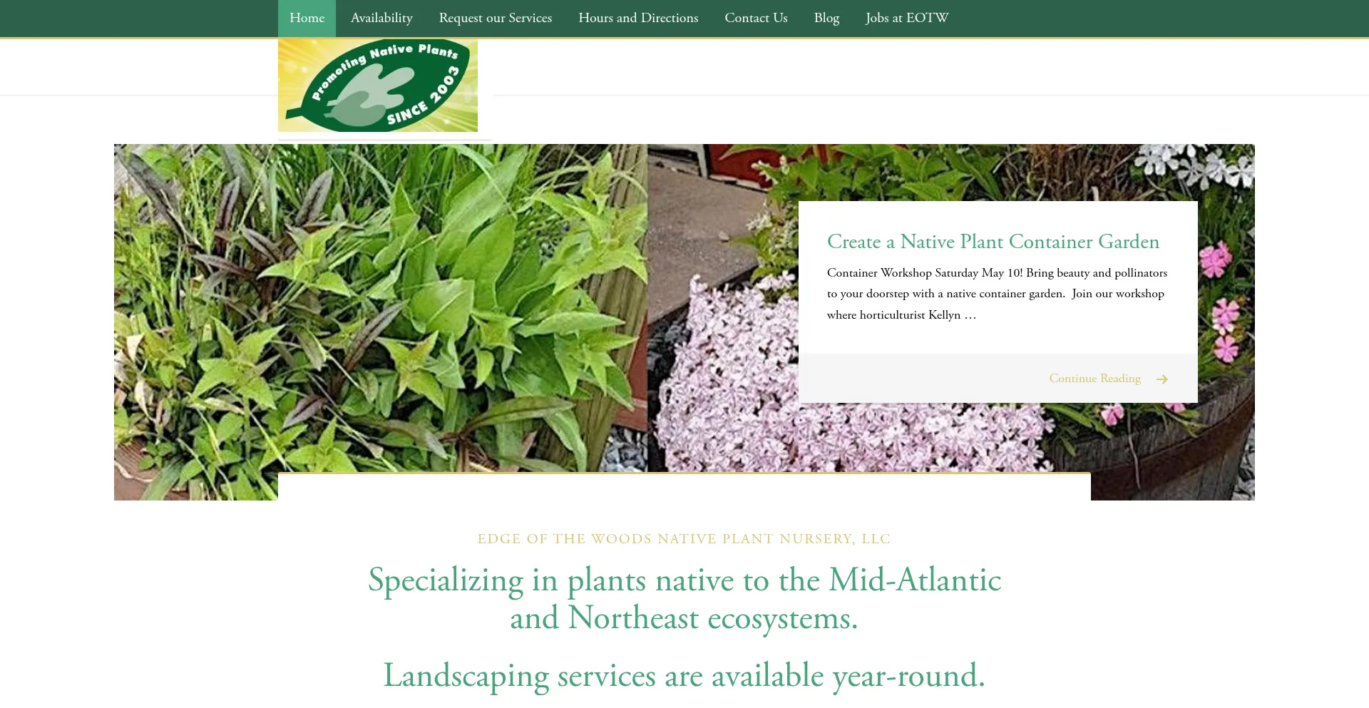 Edgeofthewoodsnursery.com
