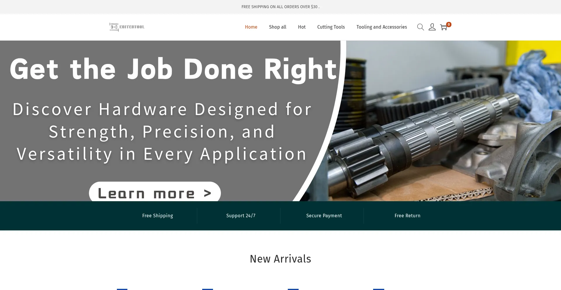 Website screenshot of Editedtool.com
