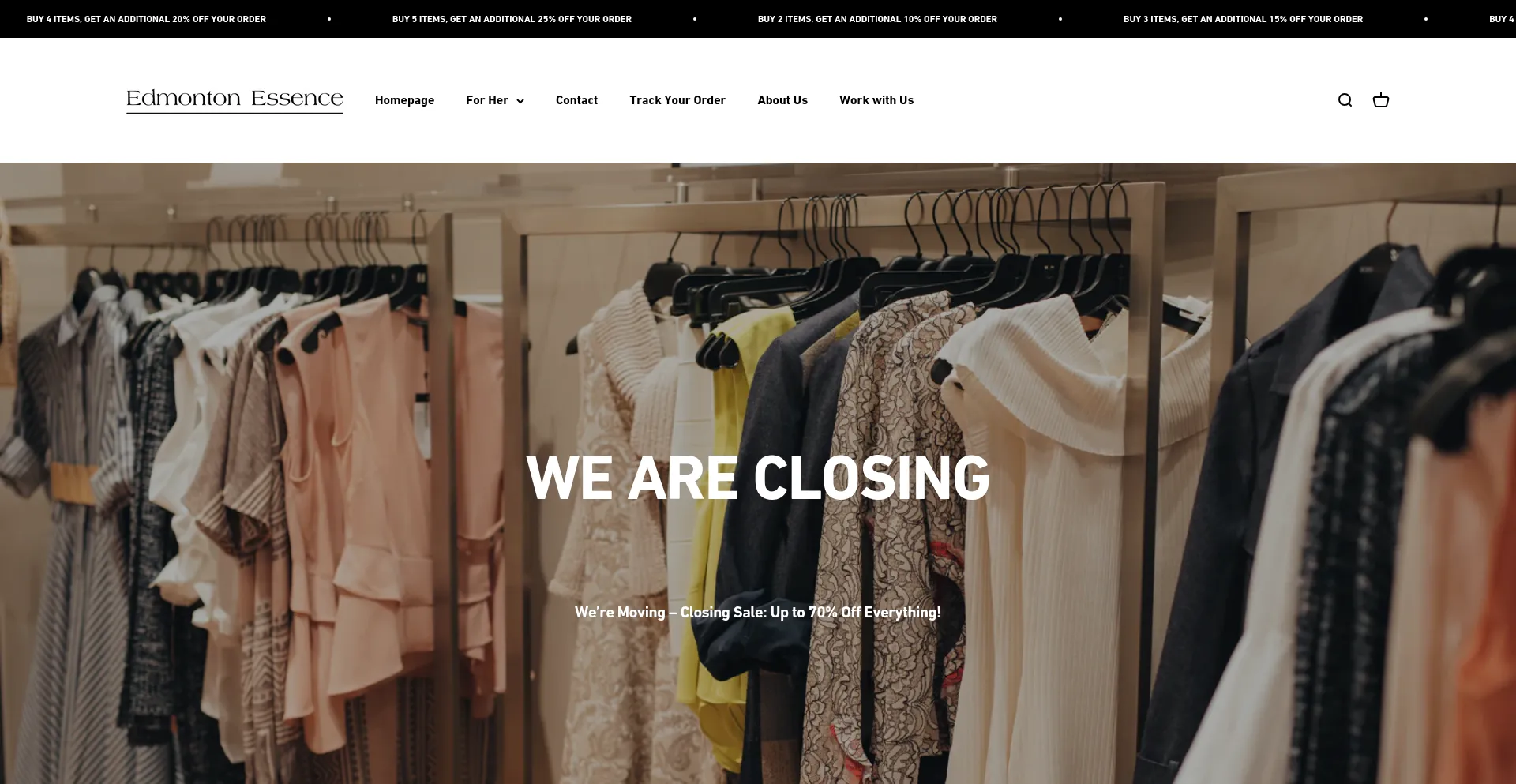 Website screenshot of Edmontonessence.com