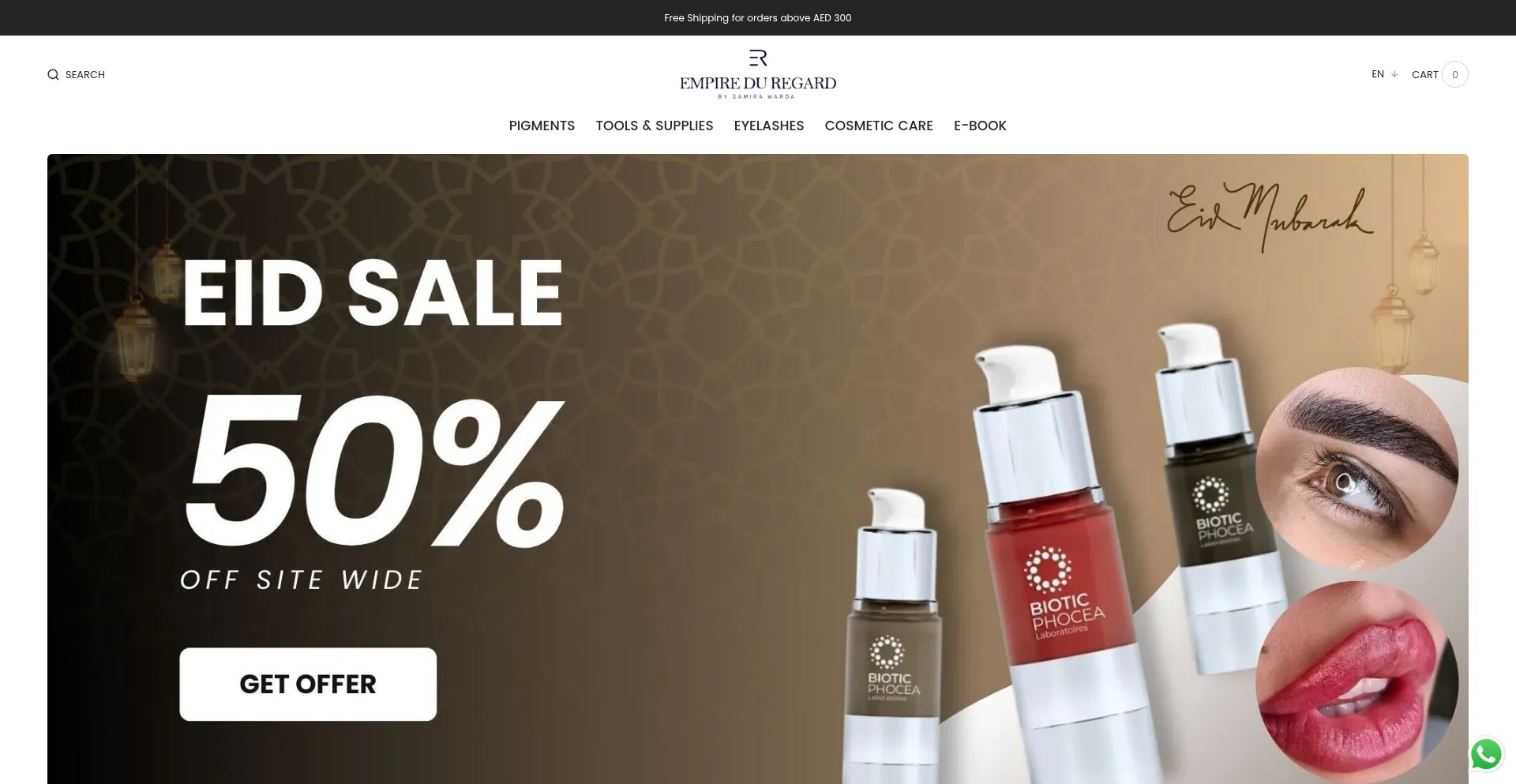 Website screenshot of Edrbeauty.com