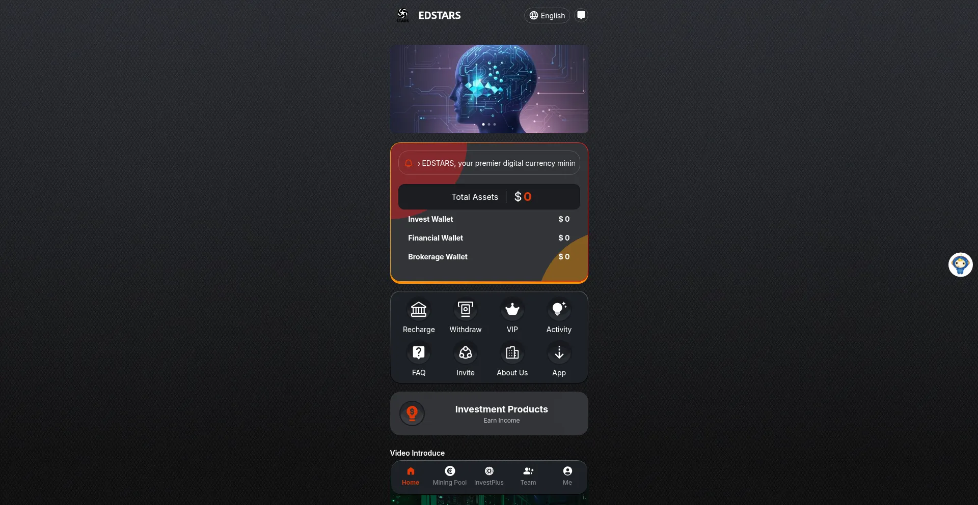 Website screenshot of Edstars.net
