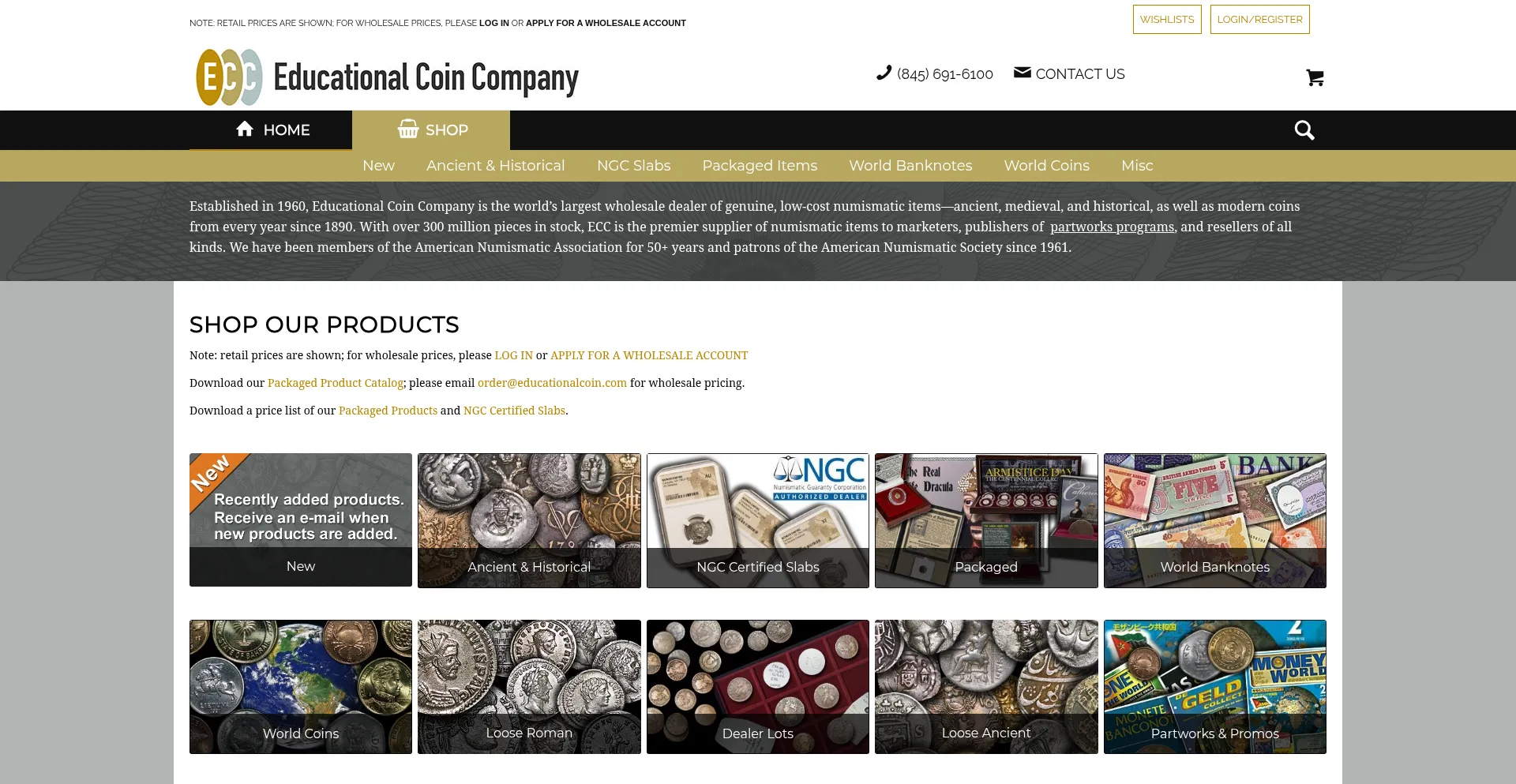 Website screenshot of Educationalcoin.com