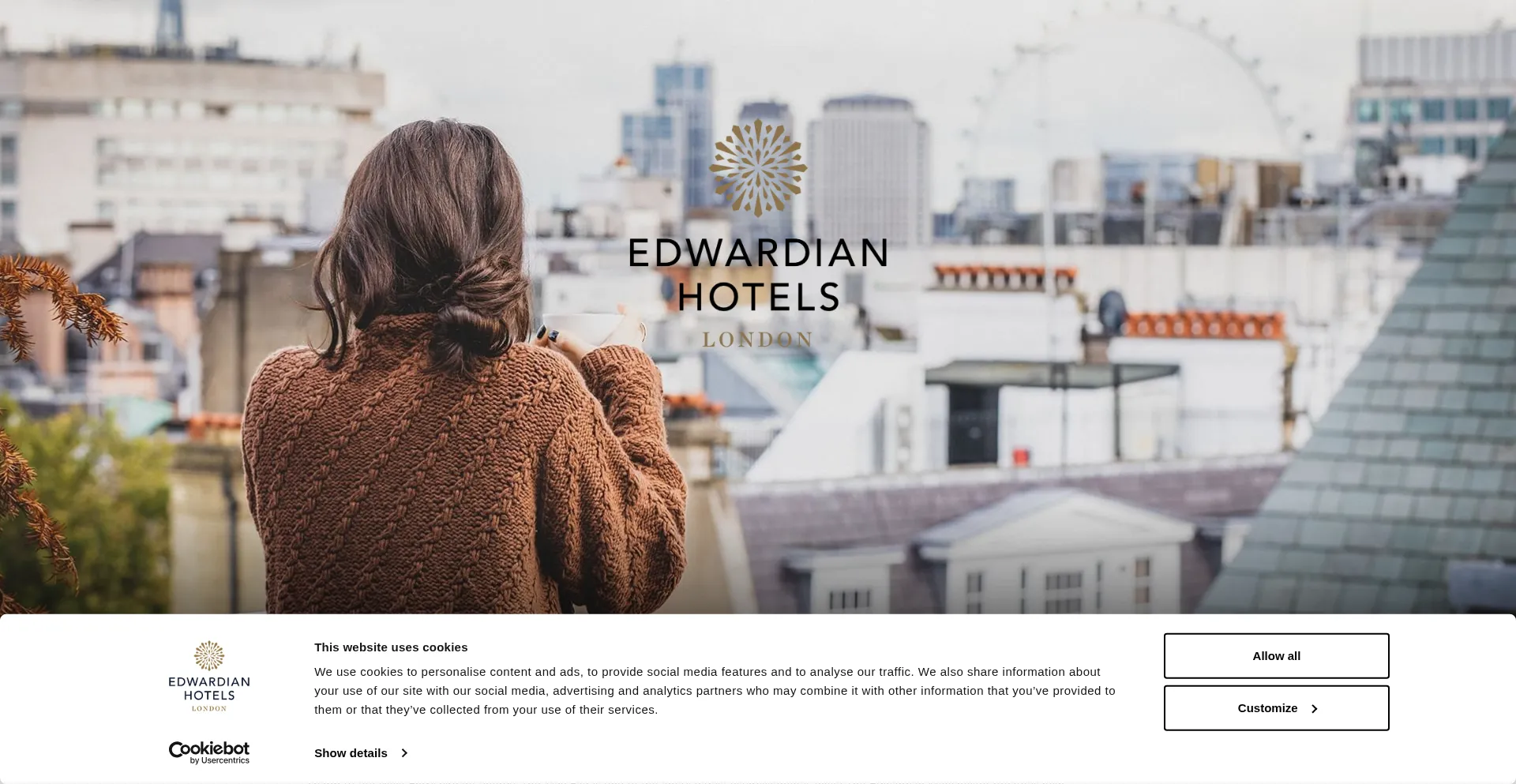 Website screenshot of Edwardian.com