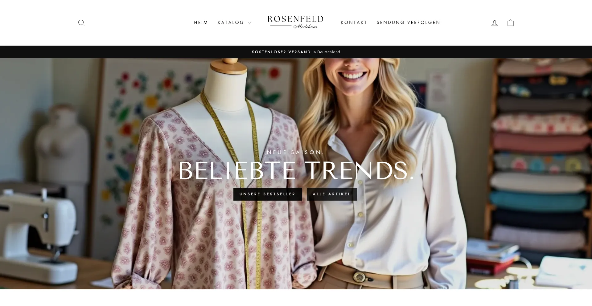 Website screenshot of Elburg-modehaus.de