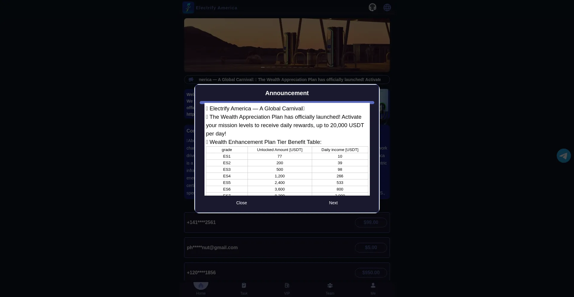 Website screenshot of Electrifyspeed.org