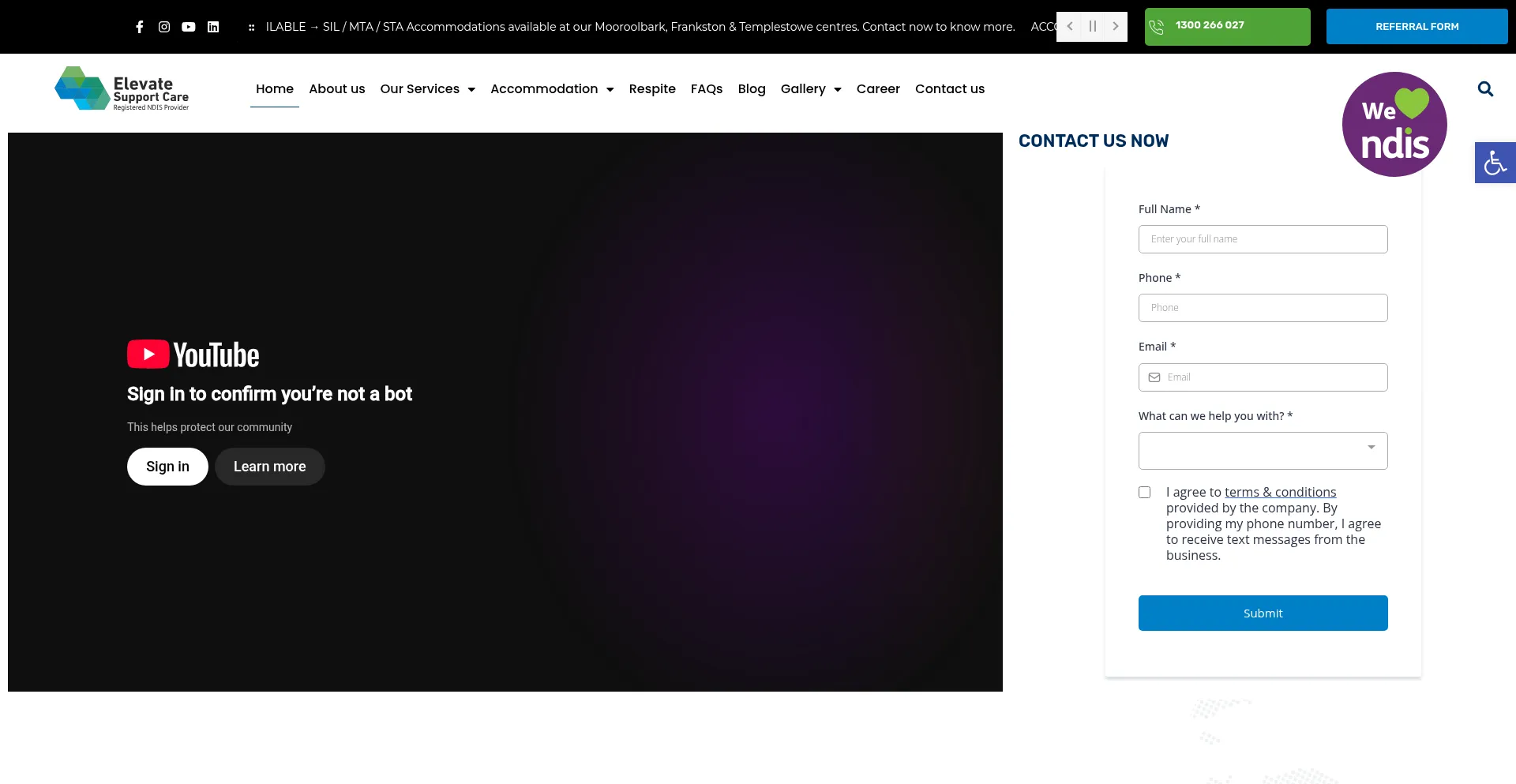 Elevatesupportcare.com.au