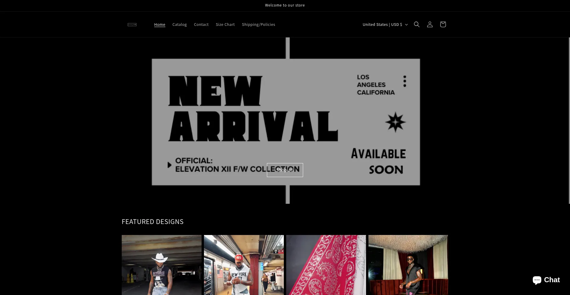 Website screenshot of Elevation12.com