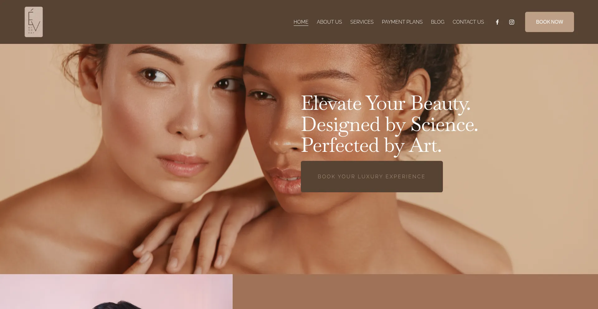 Website screenshot of Elevebydrkay.com