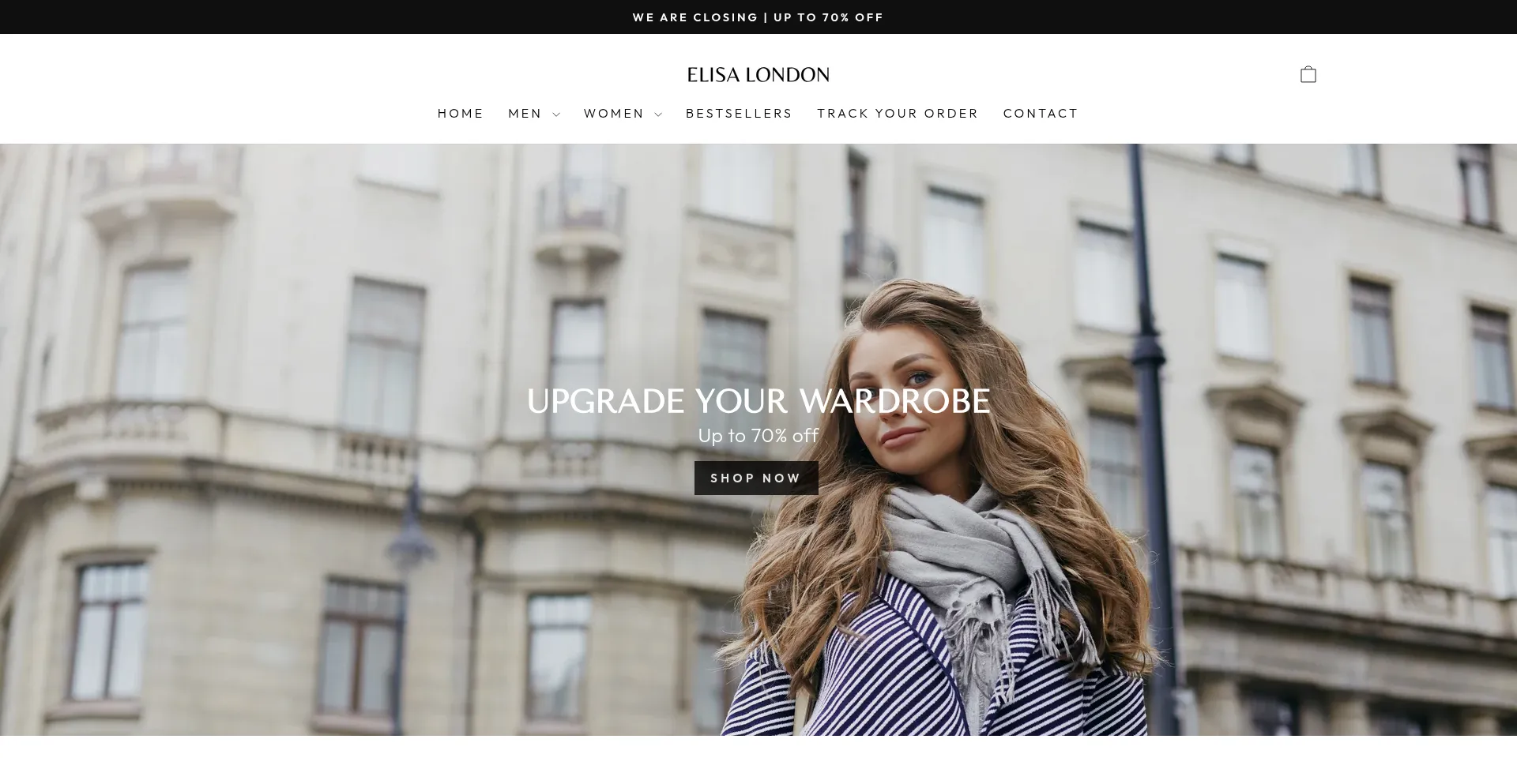 Website screenshot of Elisa-london.com