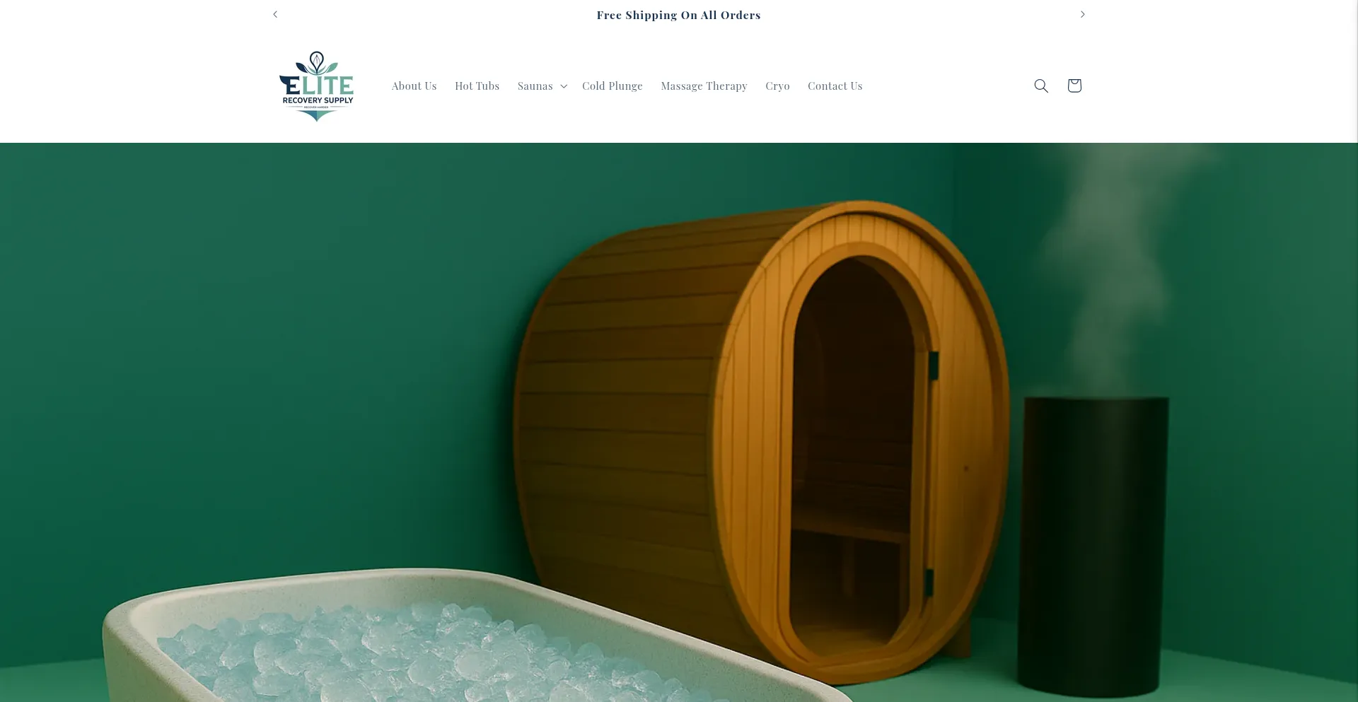 Website screenshot of Eliterecoverysupply.com
