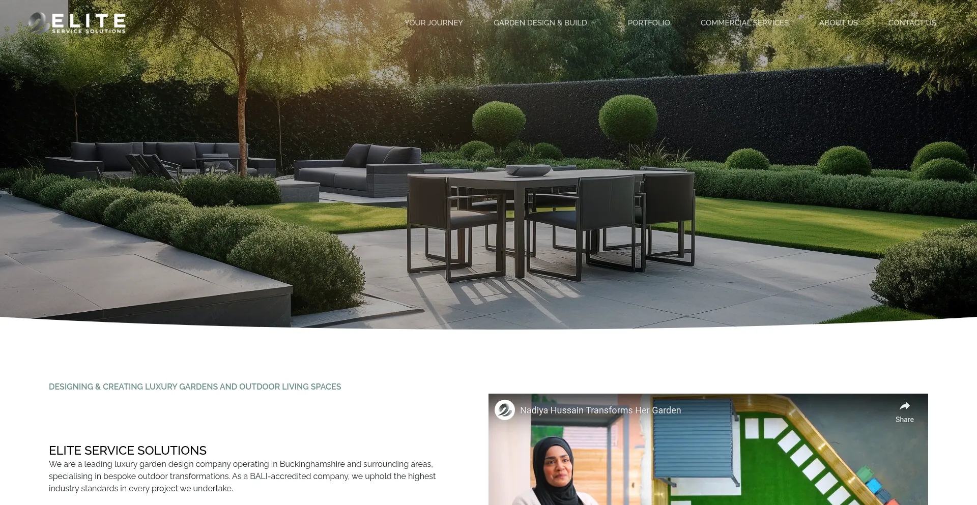 Website screenshot of Eliteservicesolutions.co.uk